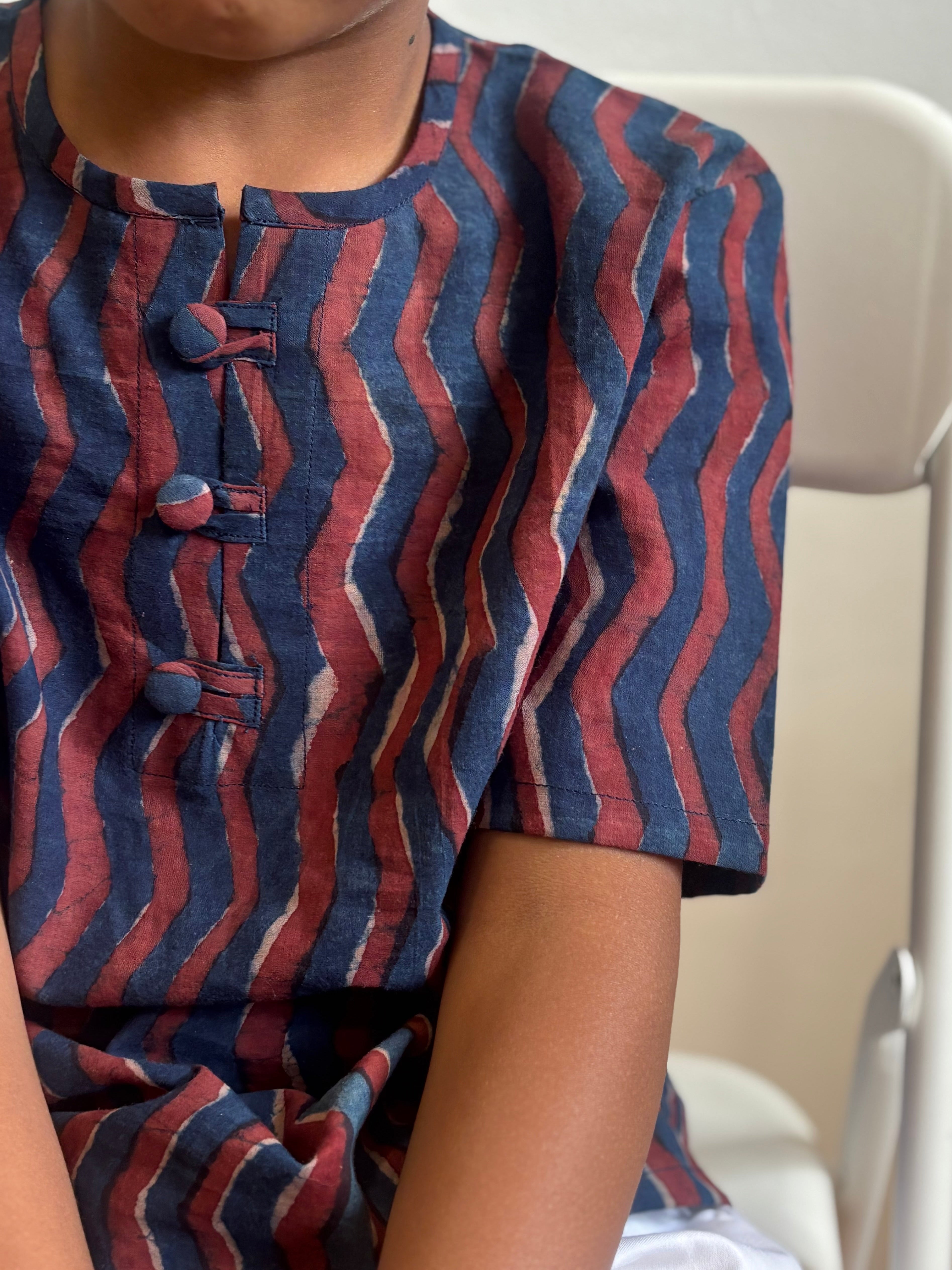 Blue chevron shirt