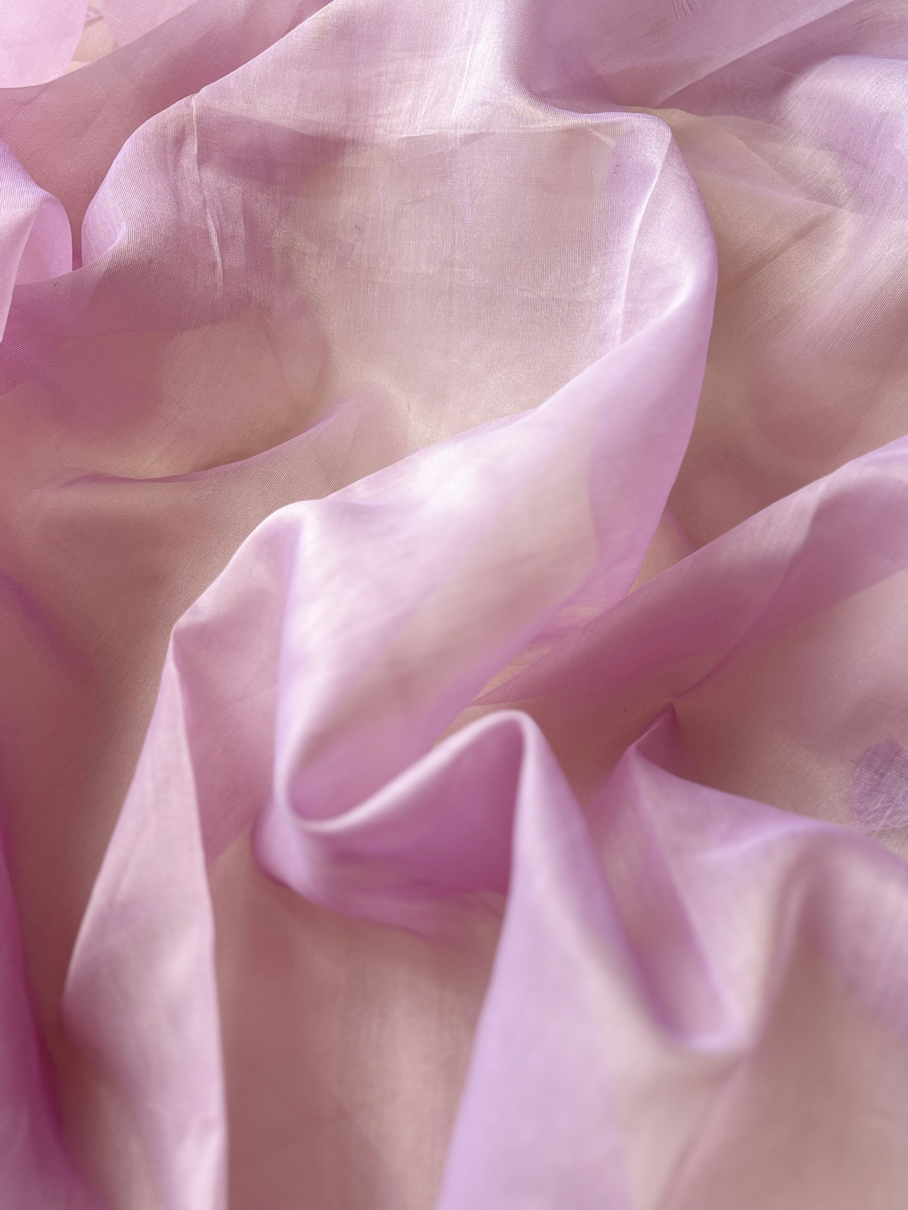 Amethyst mayuri semi organza saree