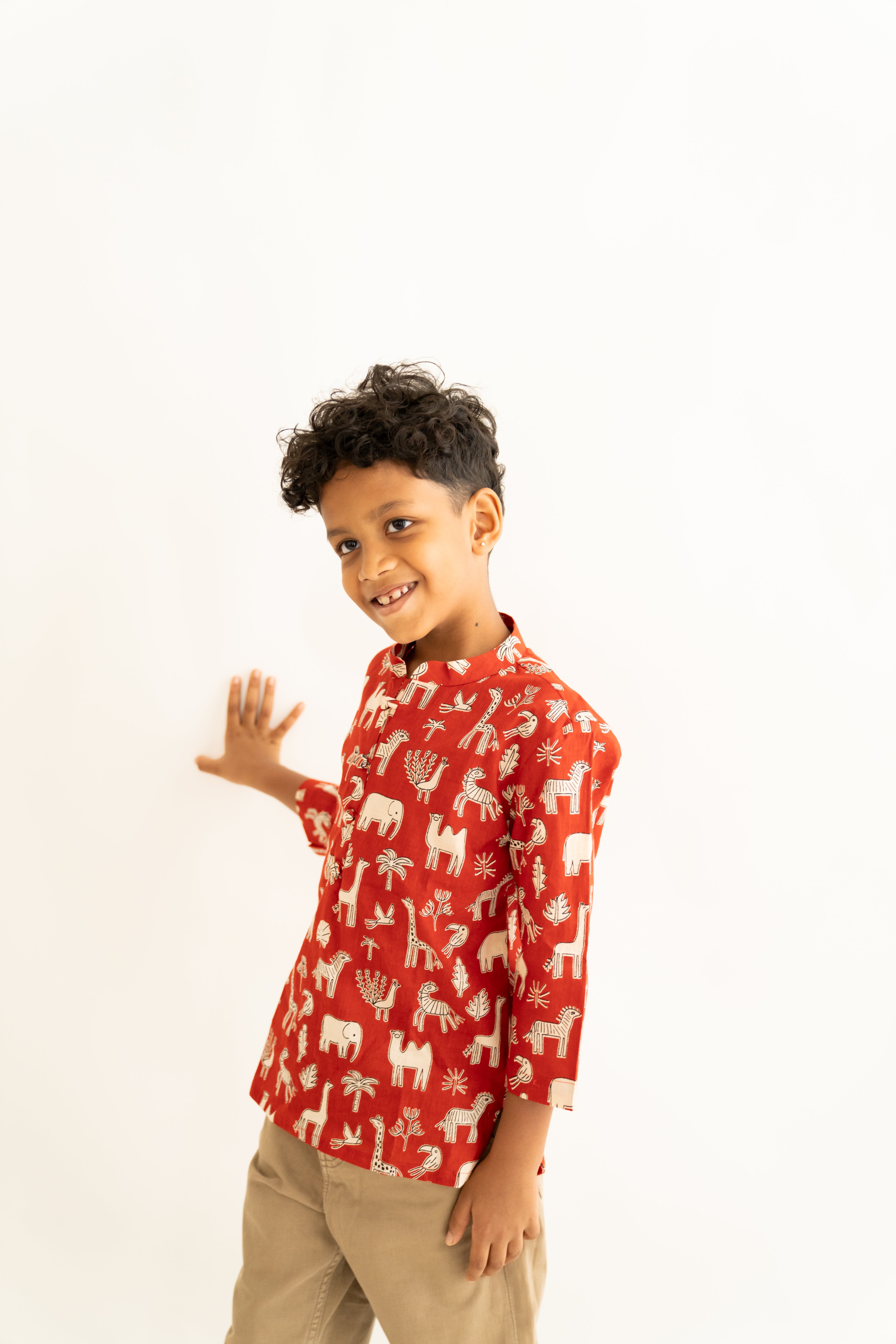 Red jungle shirt