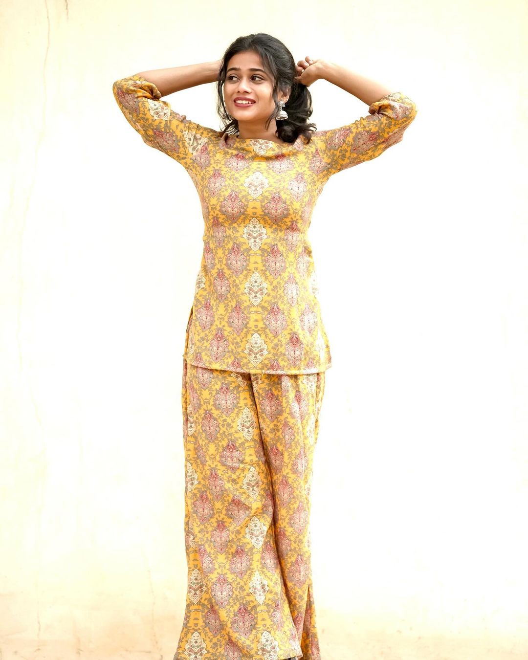 Mustard Yellow cord Set - Studio Thari