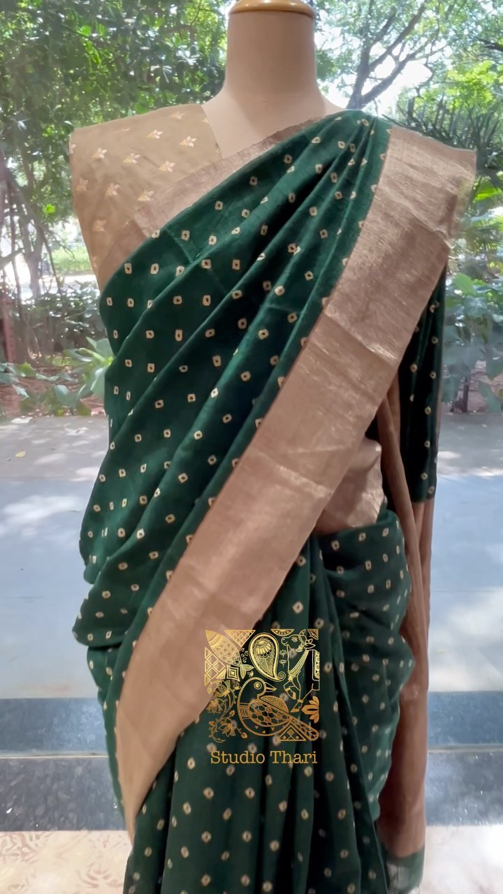 Pure Linen saree - Studio Thari