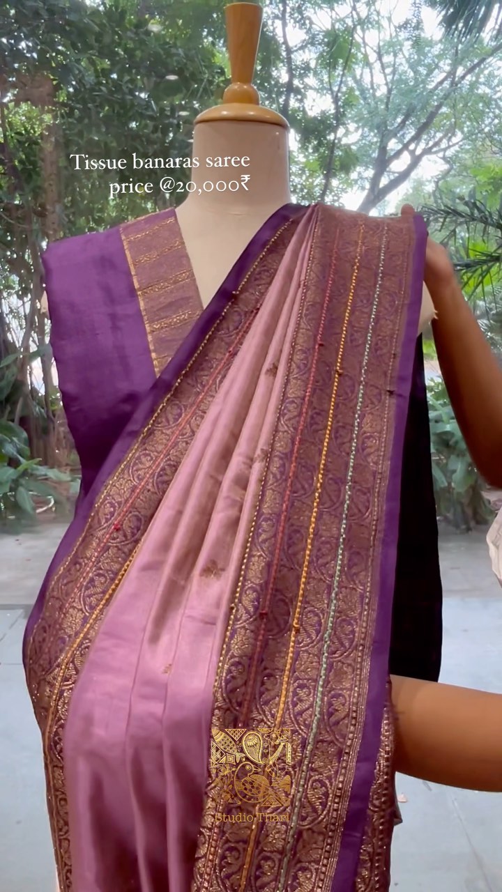 Tissue banaras silk saree - Studio Thari