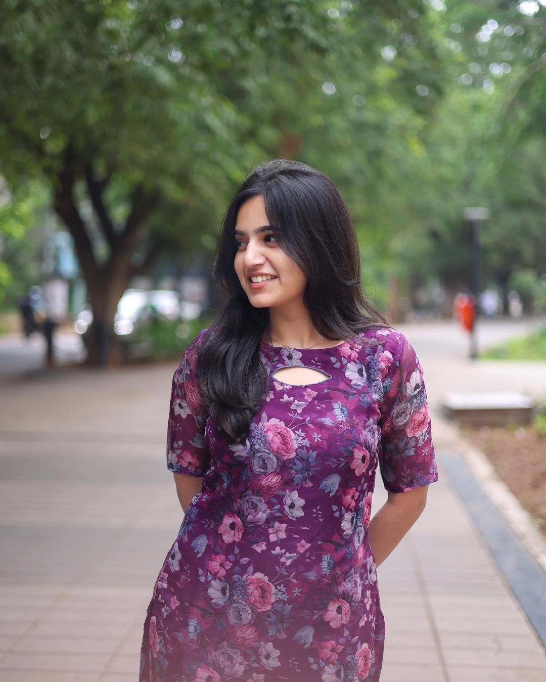 Purple Floral Top - Studio Thari