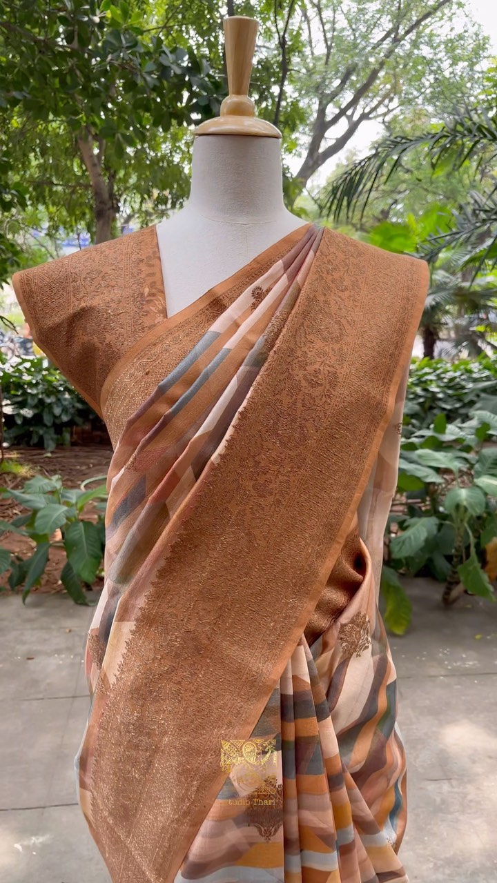 Tussar silk saree - Studio Thari