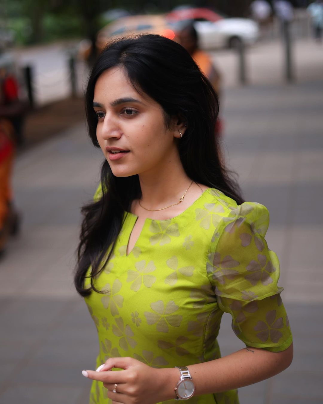 Green Organza Top - Studio Thari