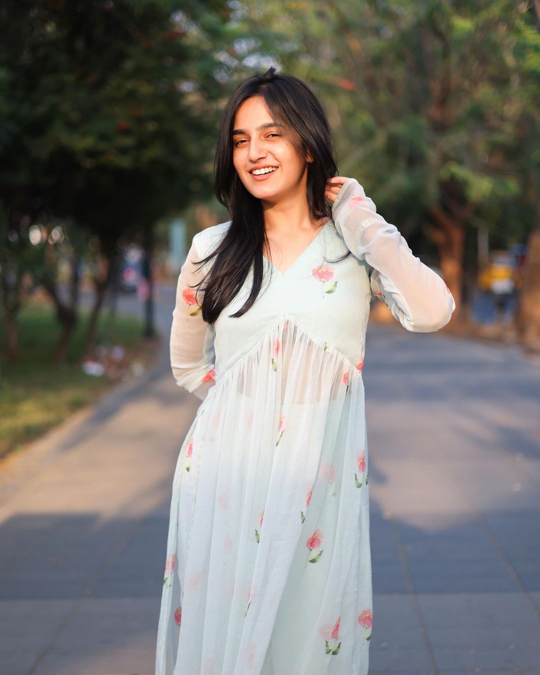 Sky Blue Alia cut set - Studio Thari