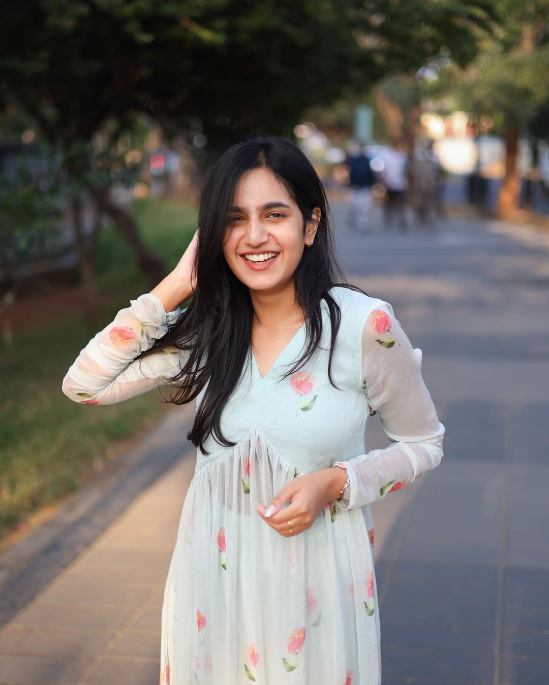 Sky Blue Alia cut set - Studio Thari