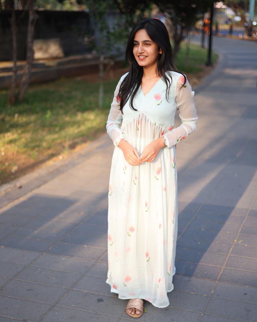 Sky Blue Alia cut set - Studio Thari