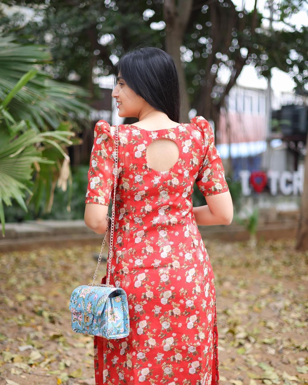 Red Yoke Top - Studio Thari