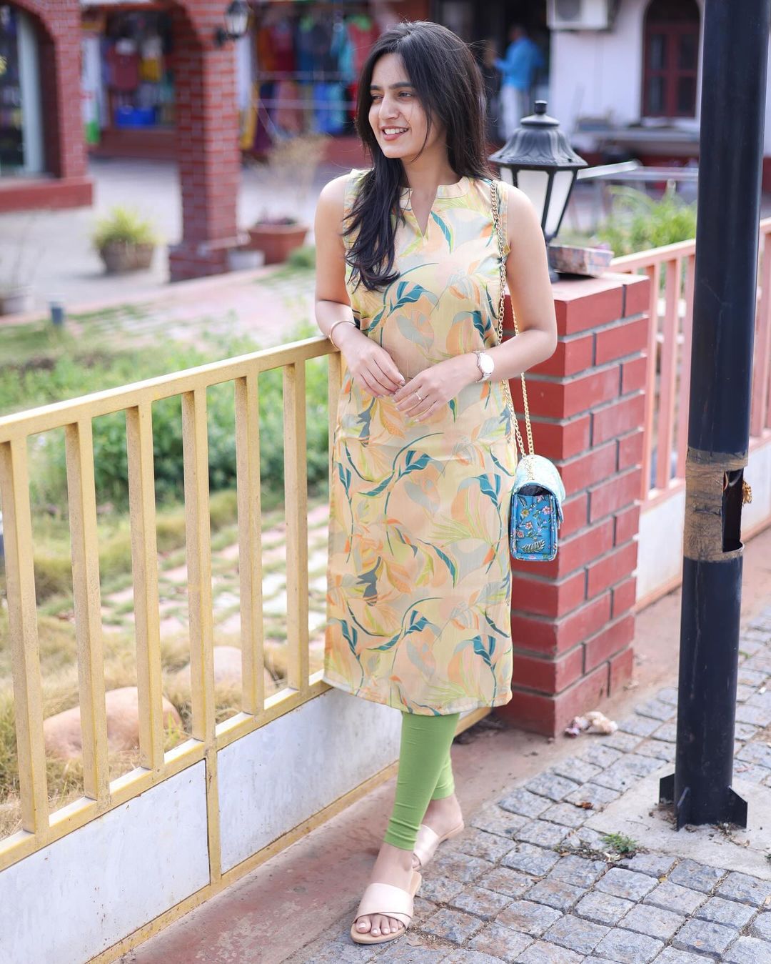 Multicolor chanderi Sleeveless top - Studio Thari