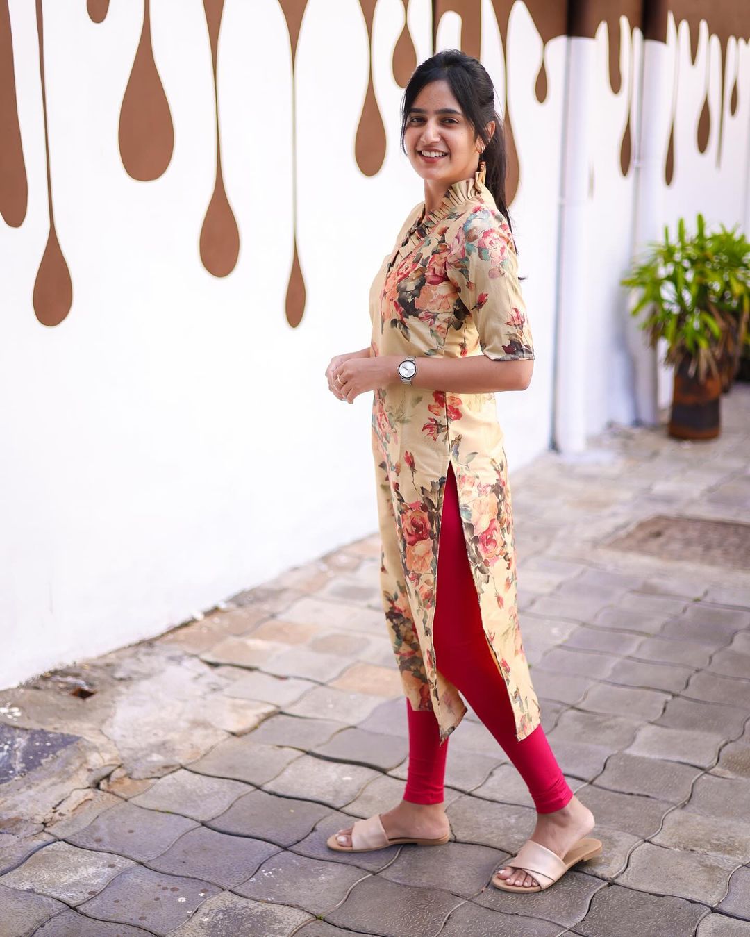 Cream Chanderi Top - Studio Thari