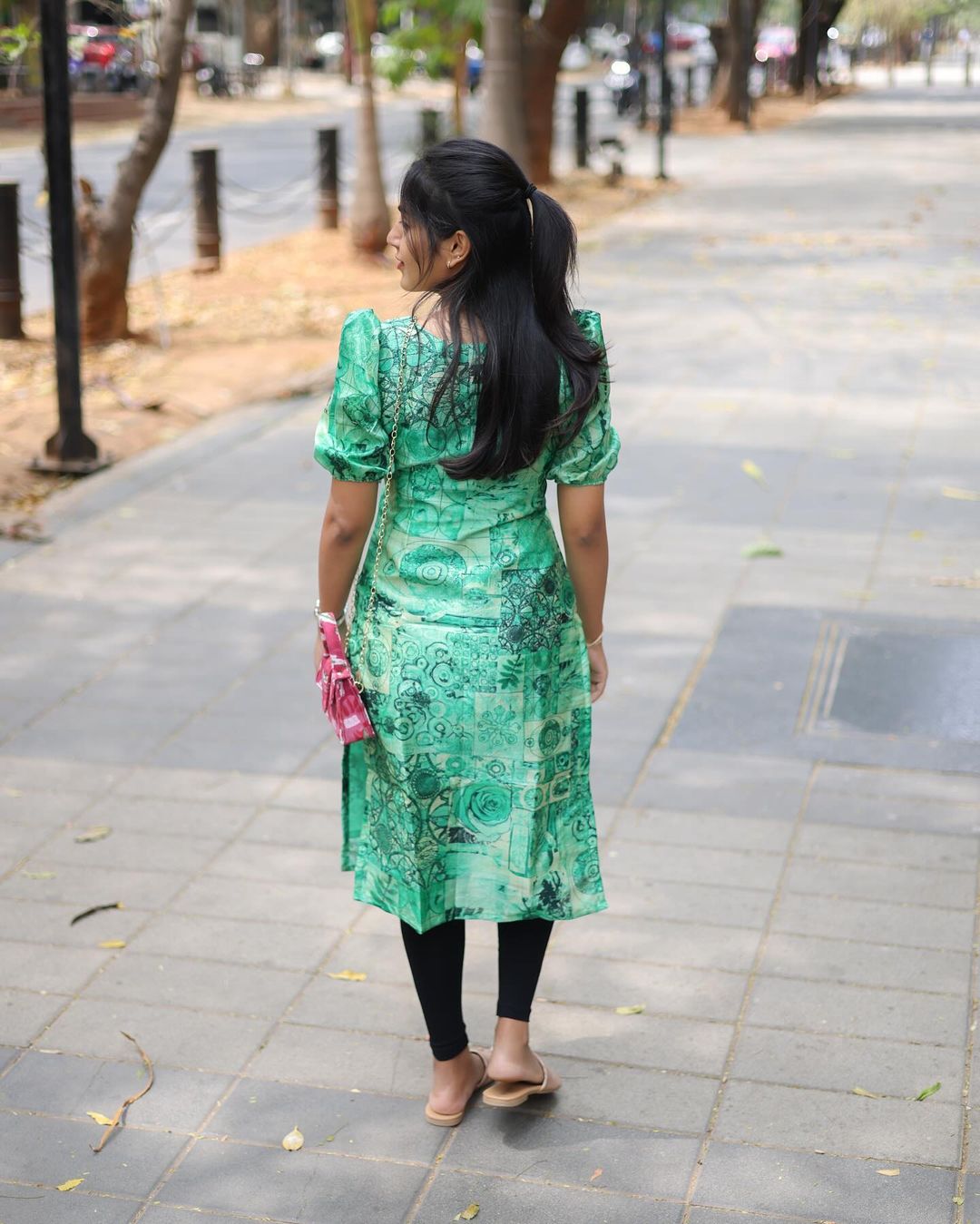 Green Chanderi Top - Studio Thari