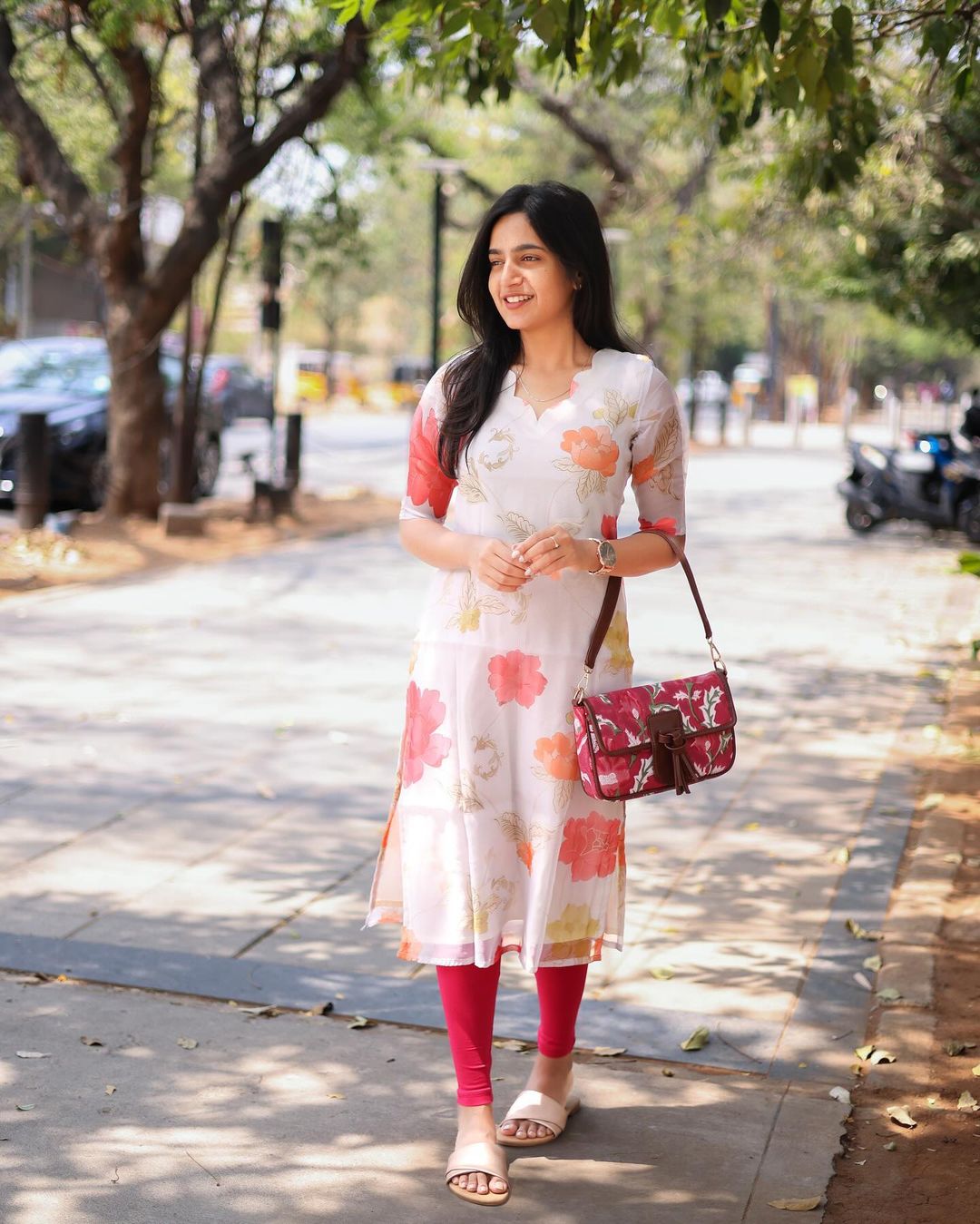 Pink printed bag - Studio Thari