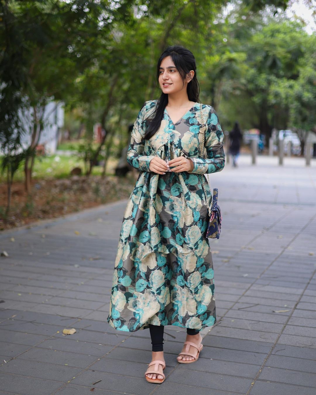 Sandal Bluish Alia Cut top - Studio Thari