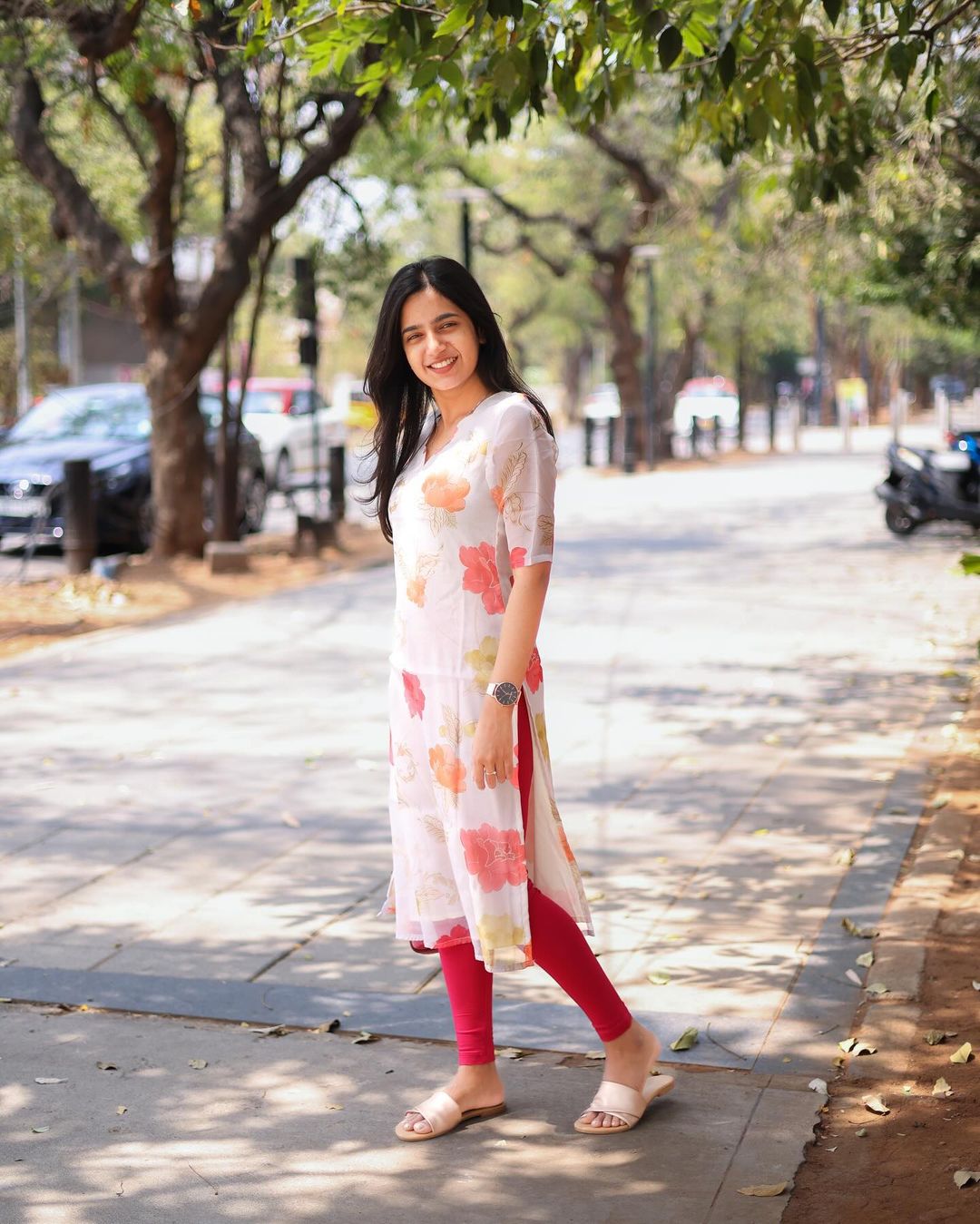 White organza top with scalloped neck - Studio Thari