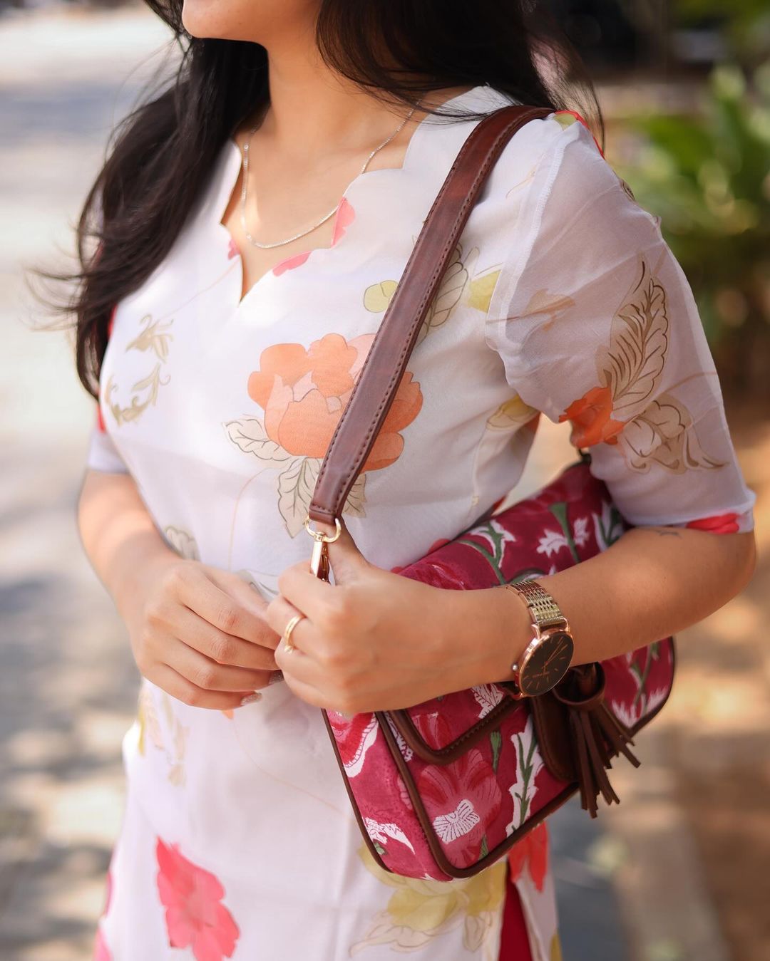 Pink printed bag - Studio Thari