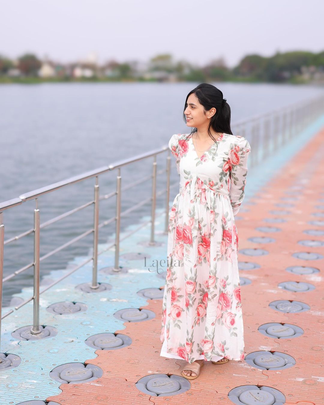 White floral Alia cut set - Studio Thari