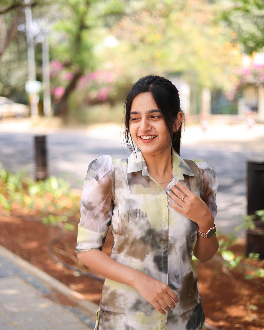 Grey Organza top - Studio Thari