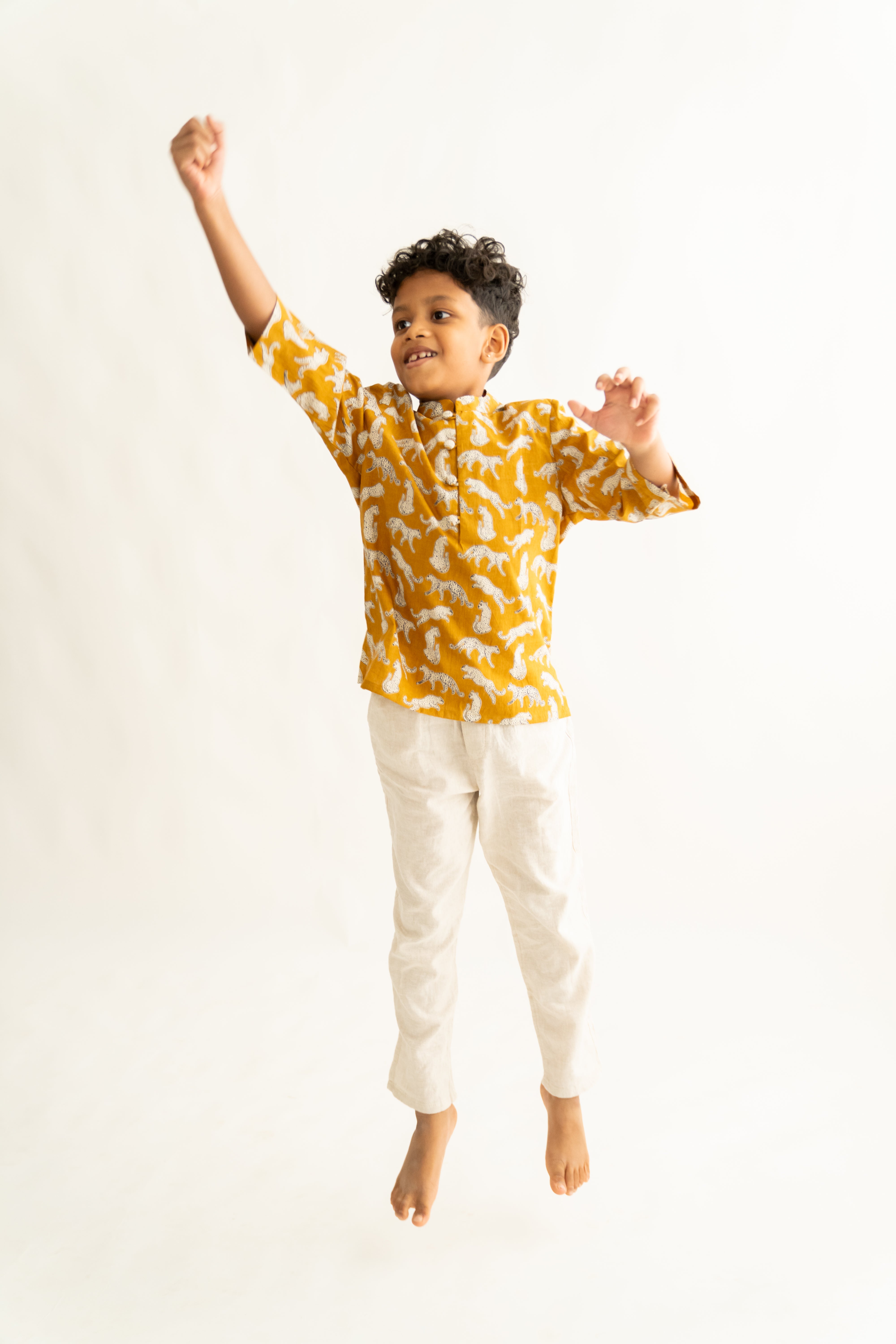 Yellow jungle shirt