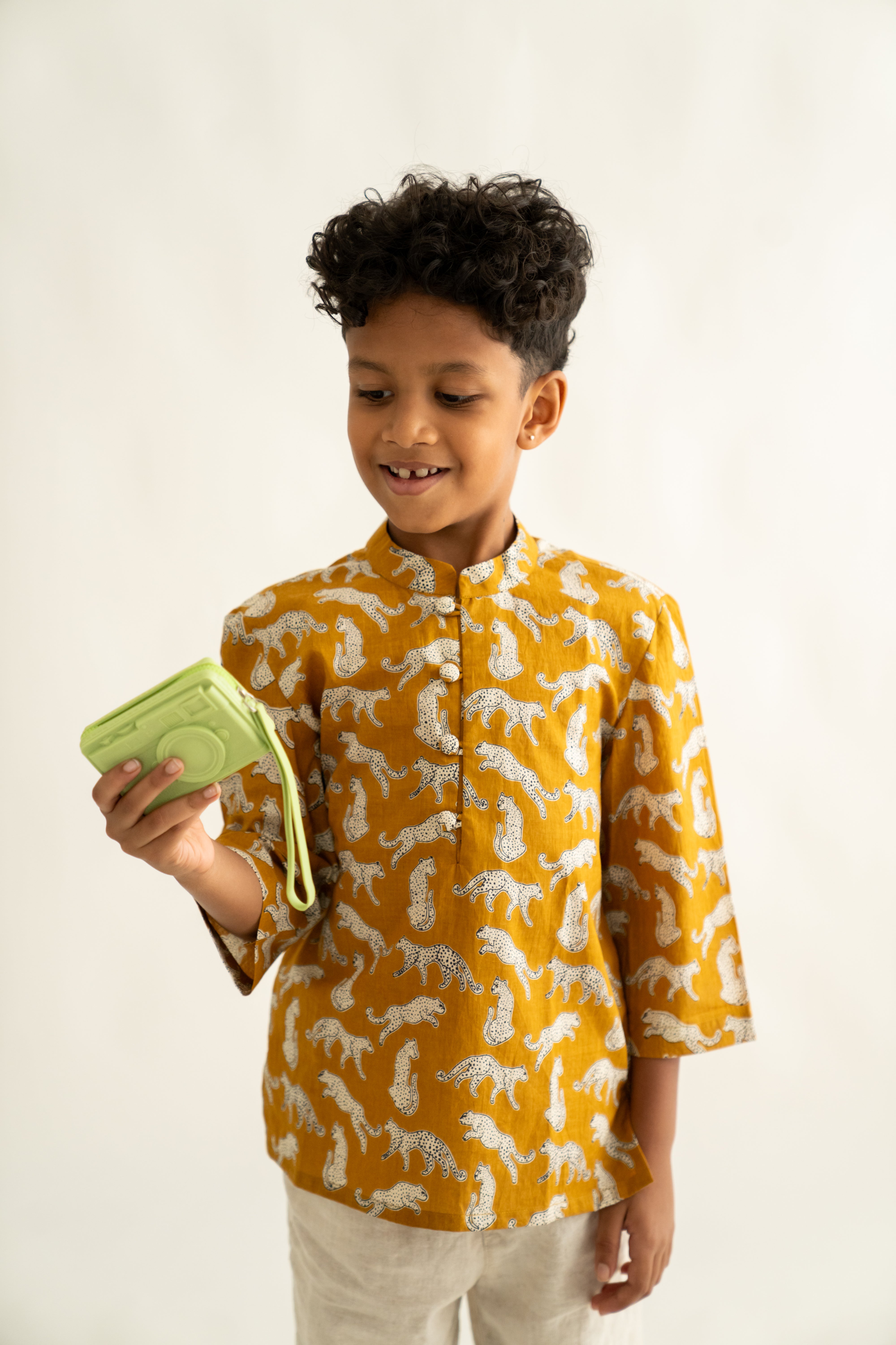 Yellow jungle shirt
