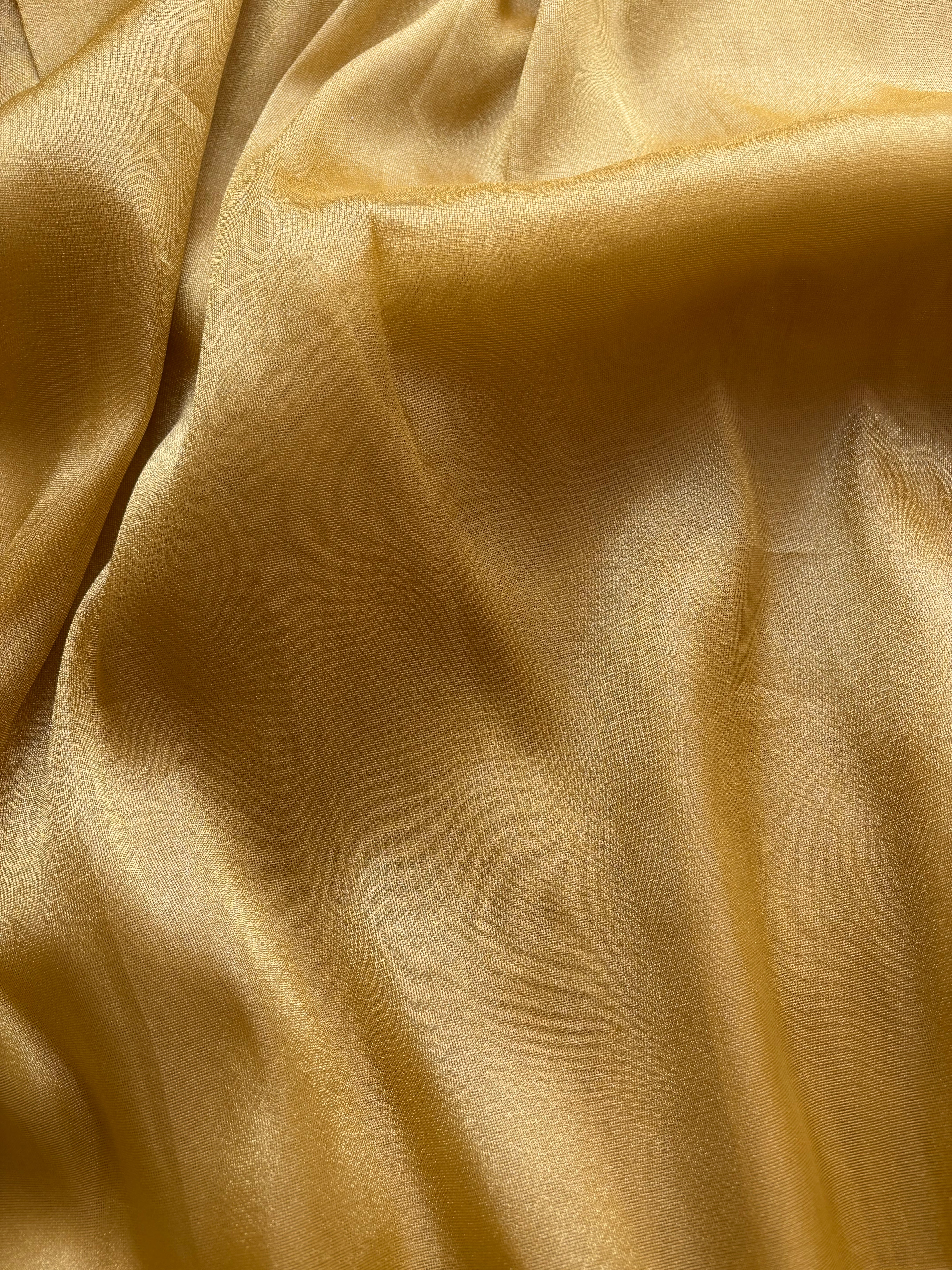 Floral yellow shimmer organza saree