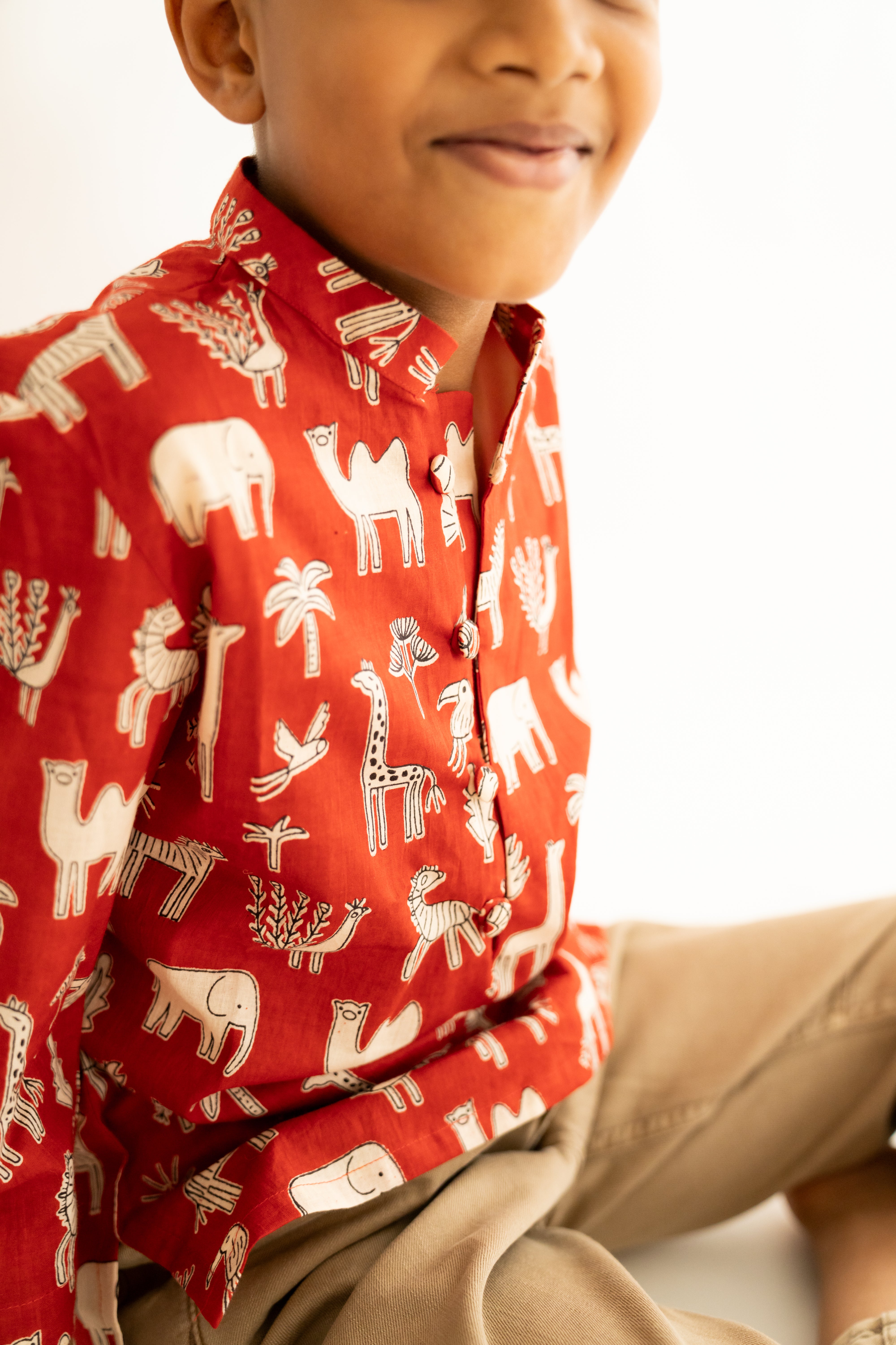 Red jungle shirt