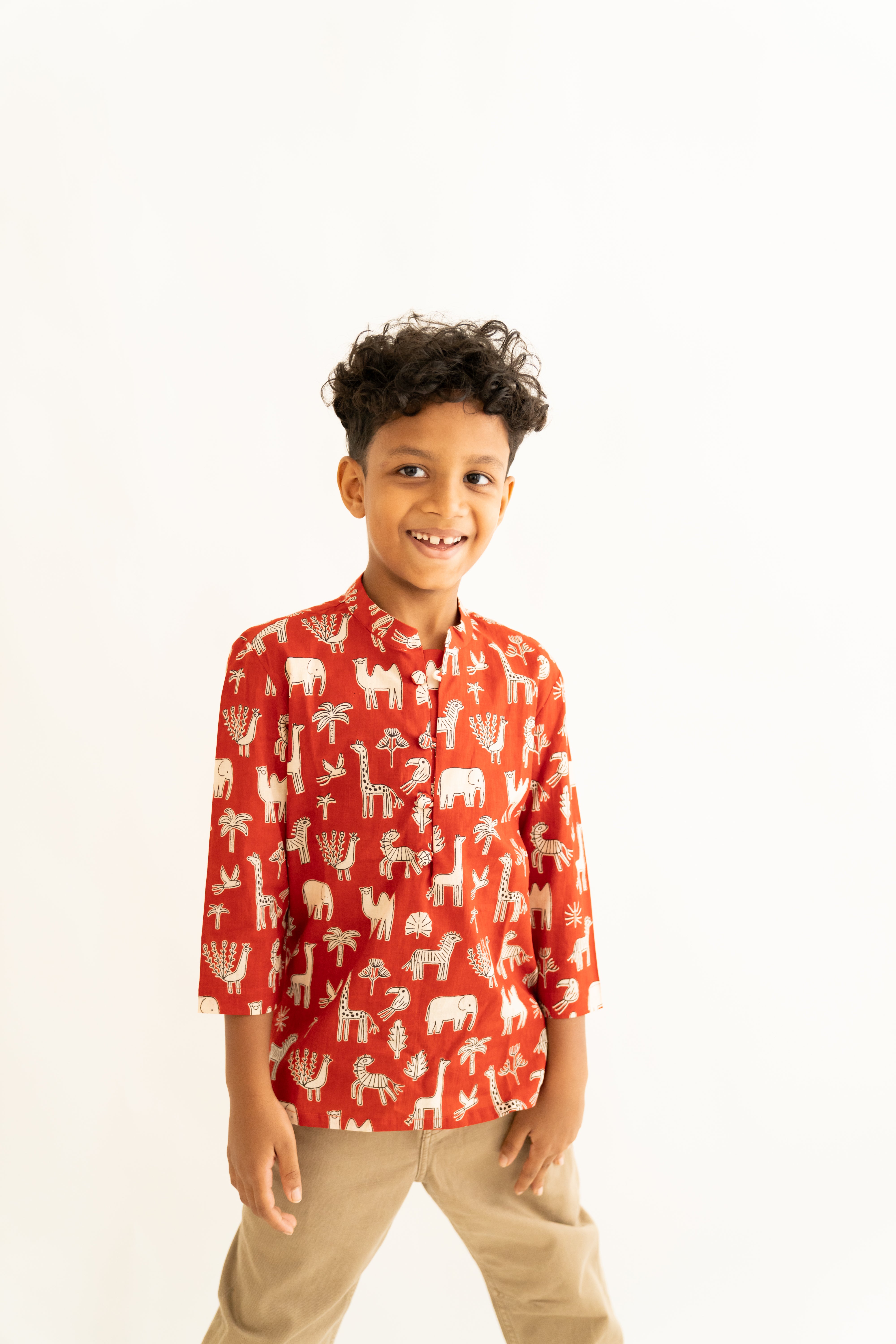Red jungle shirt