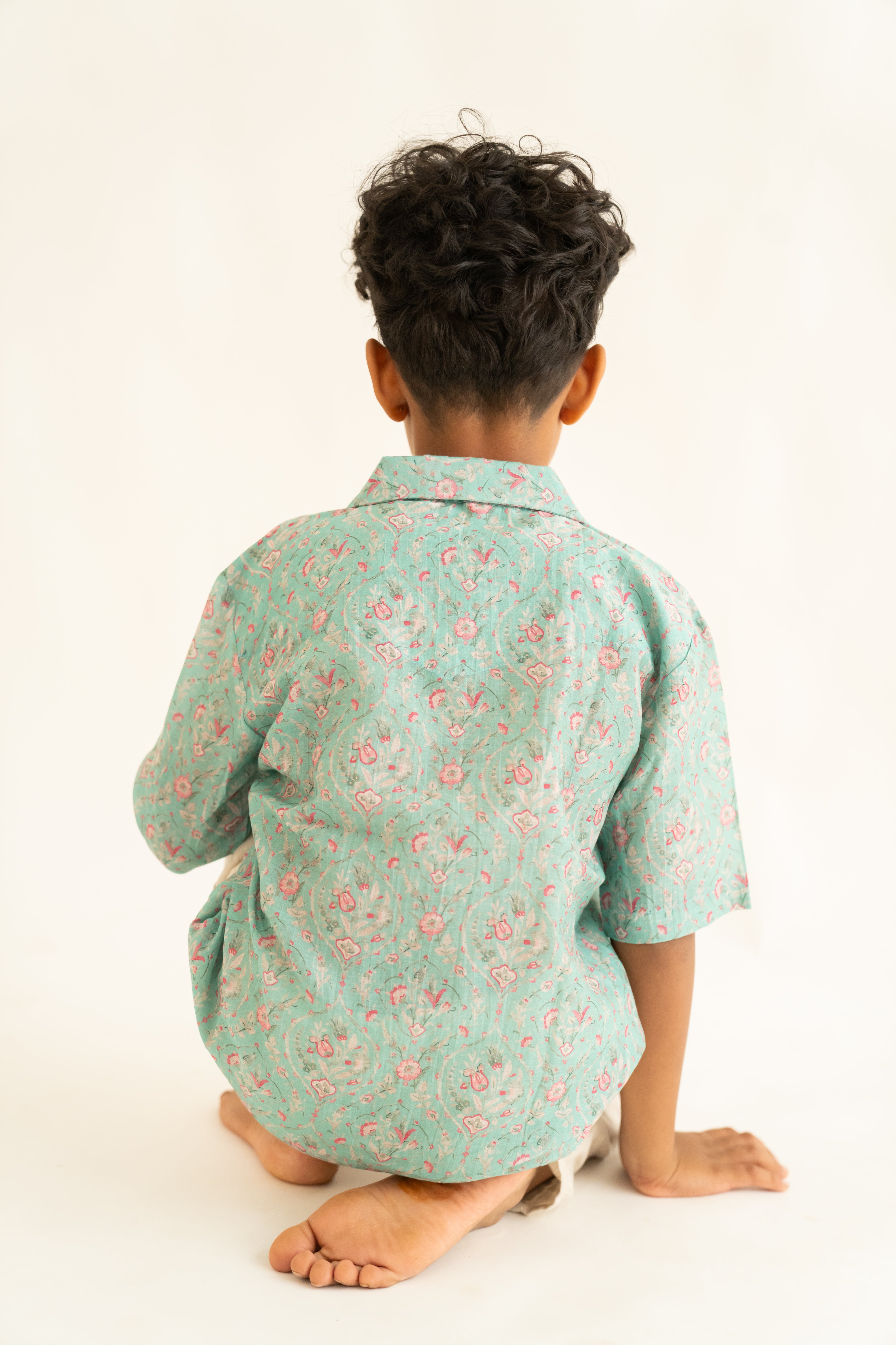 Light blue printed shirt