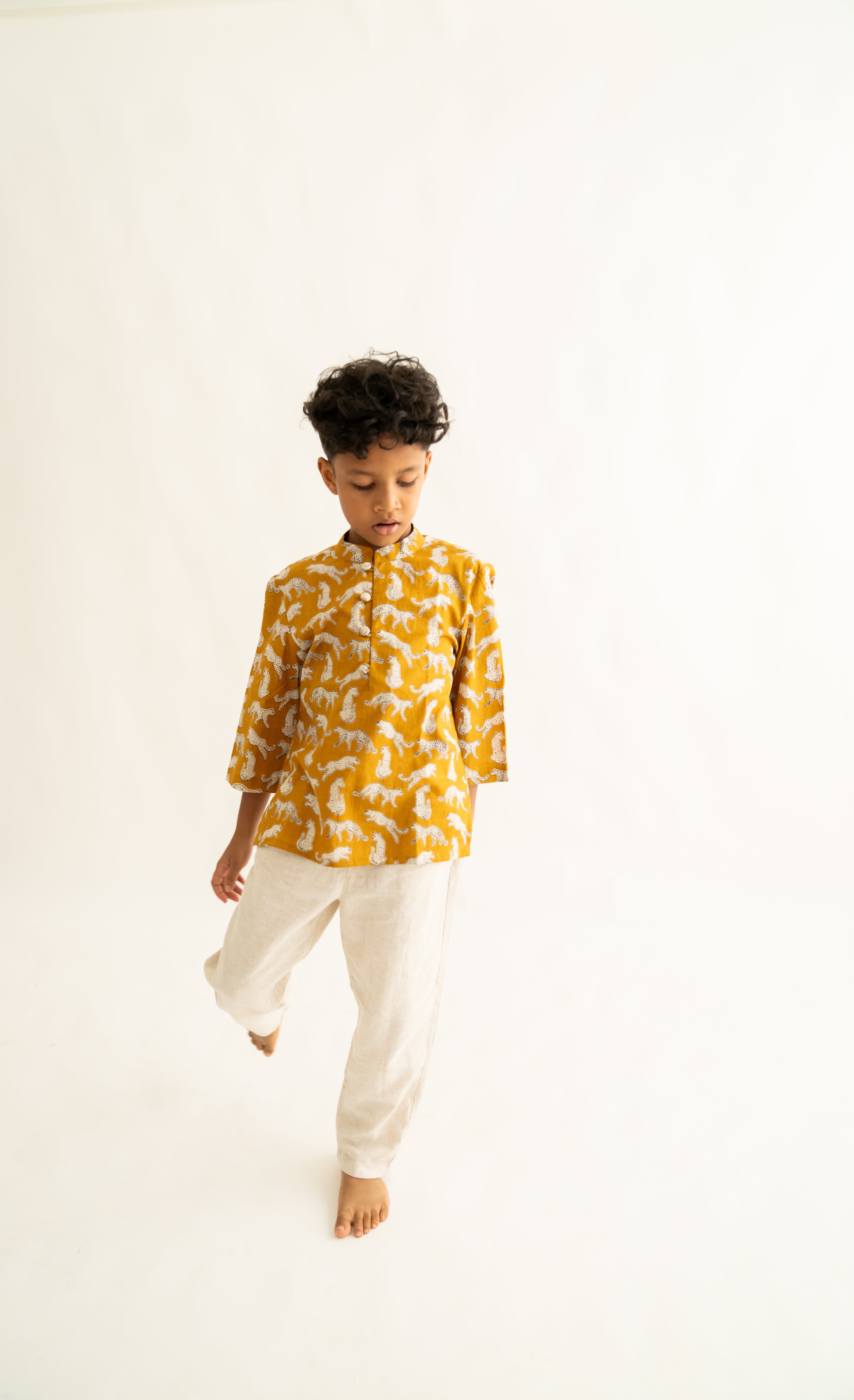 Yellow jungle shirt
