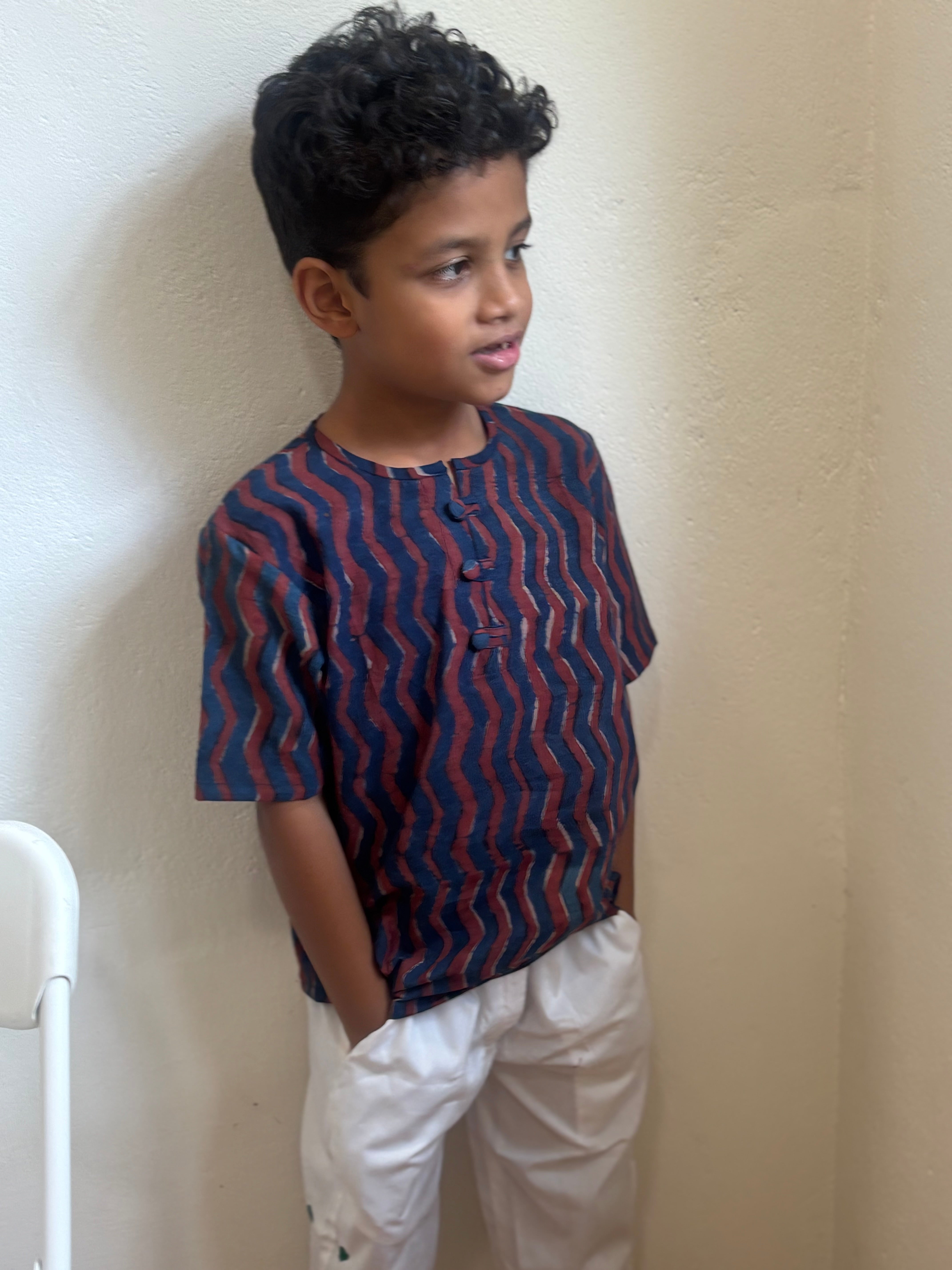 Blue chevron shirt