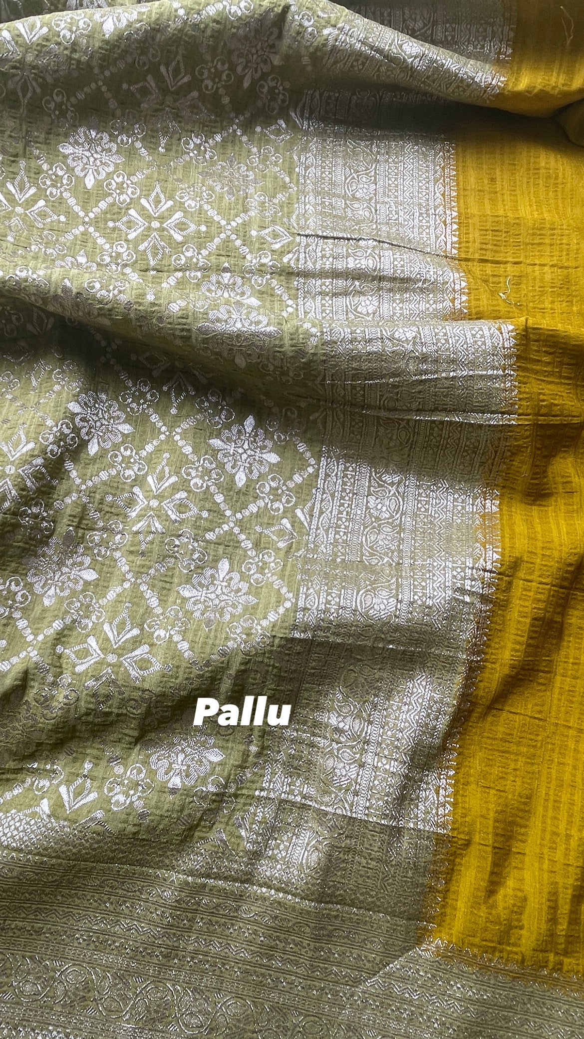 Pink & Mustard Pure Cotton Viscose saree