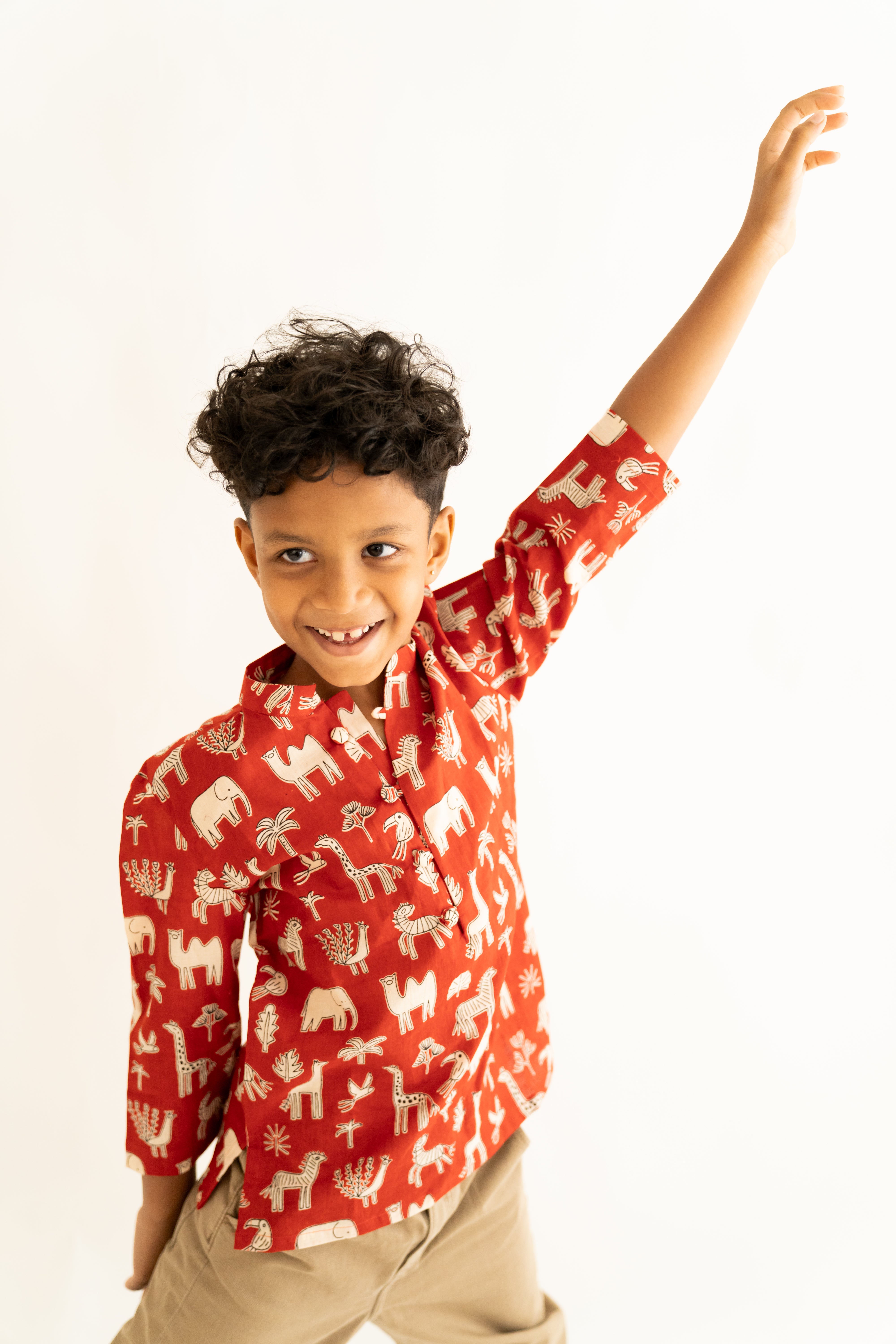Red jungle shirt