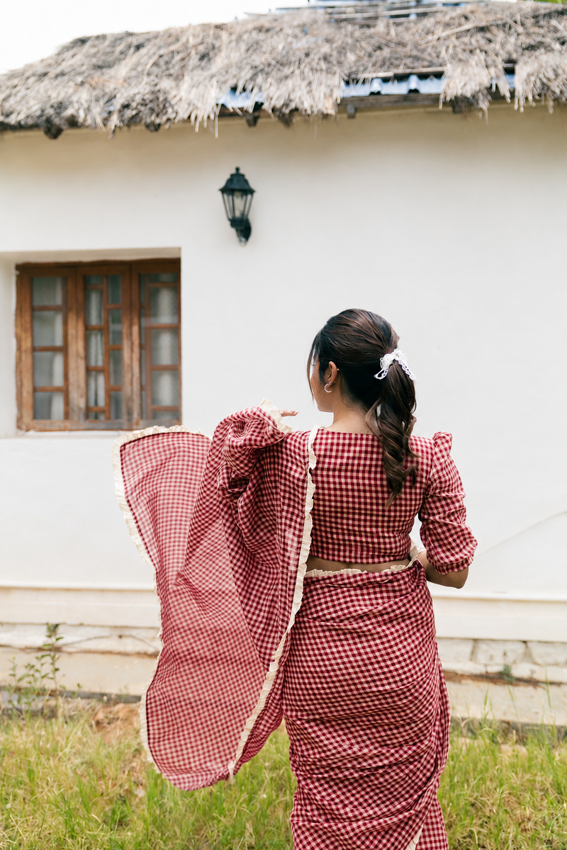 Semmalar Checks Saree