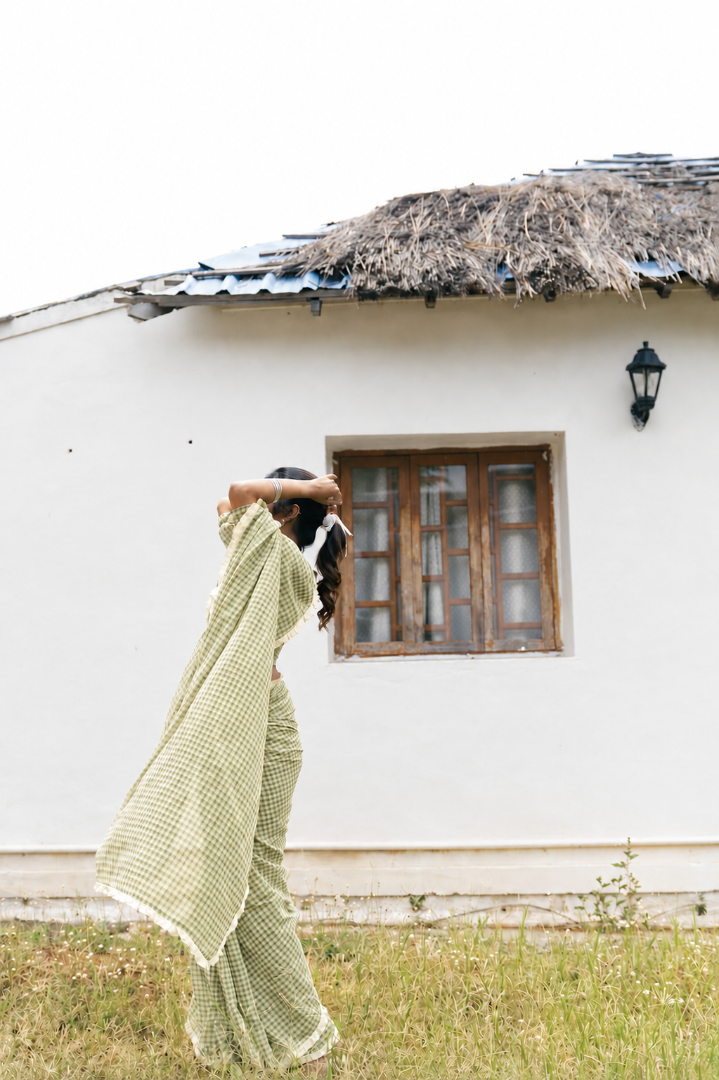 Izhai Checks Saree