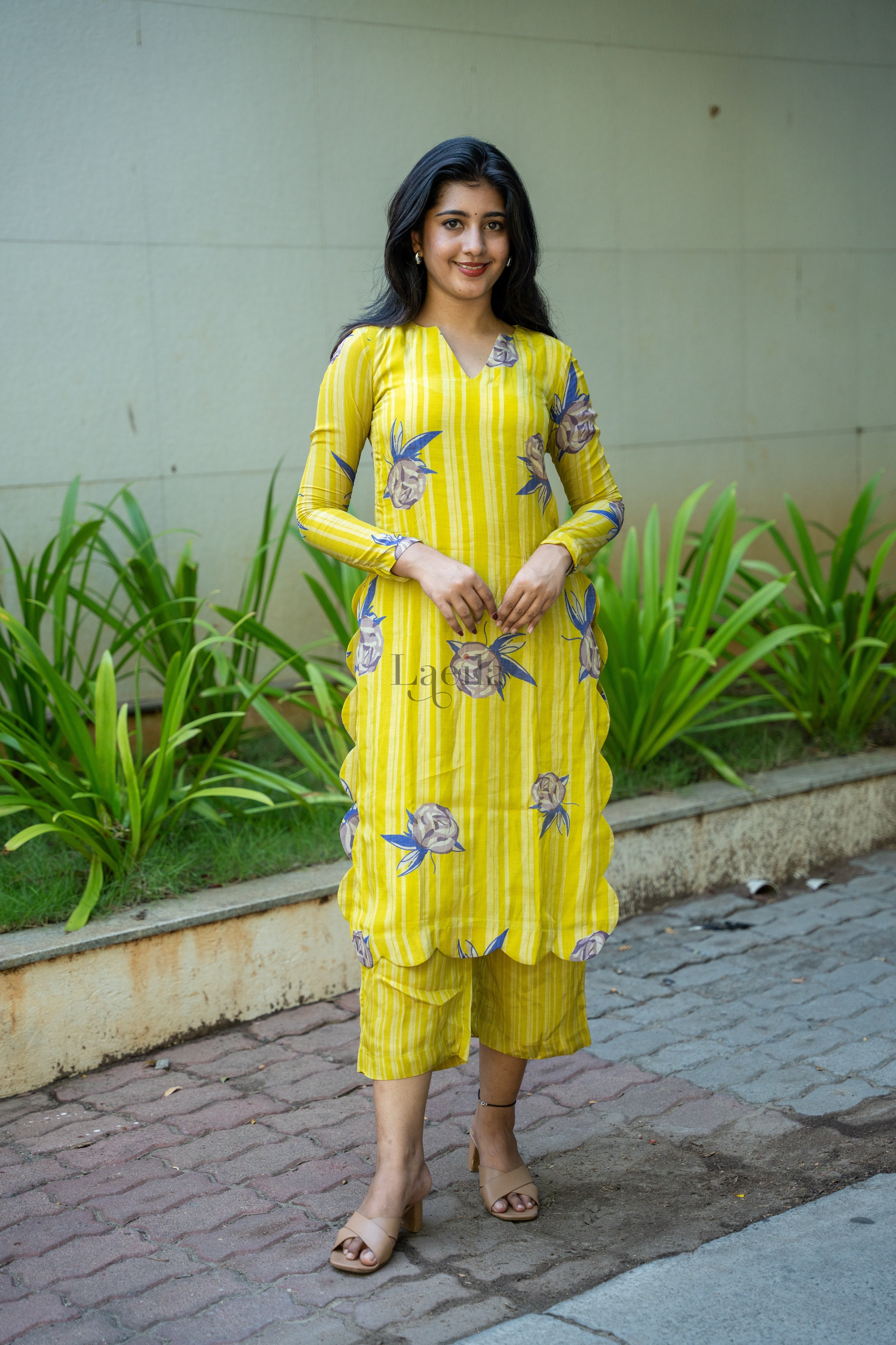 Pure Muslin Yellow Coord Set