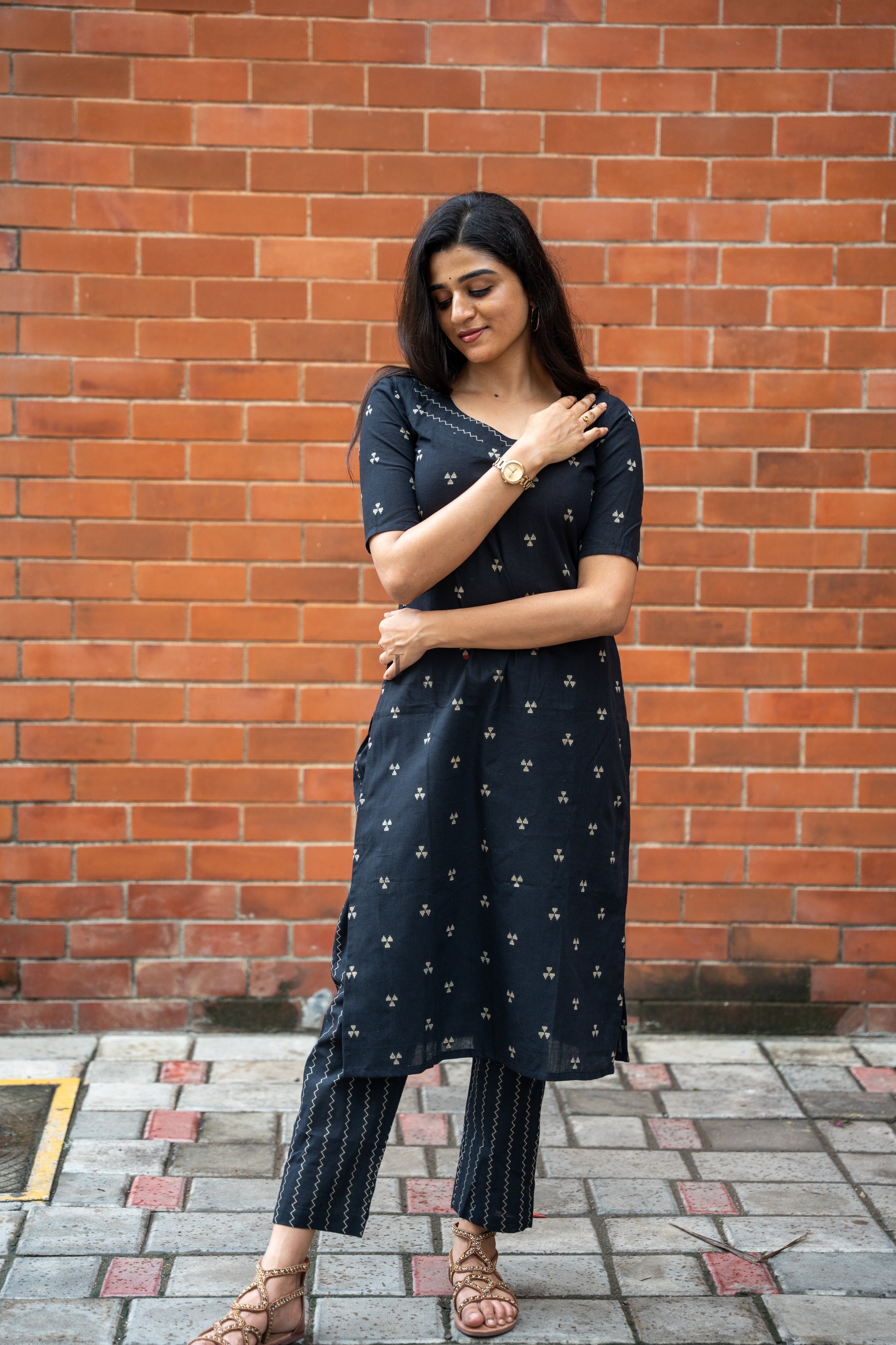 Black Cotton Coord set