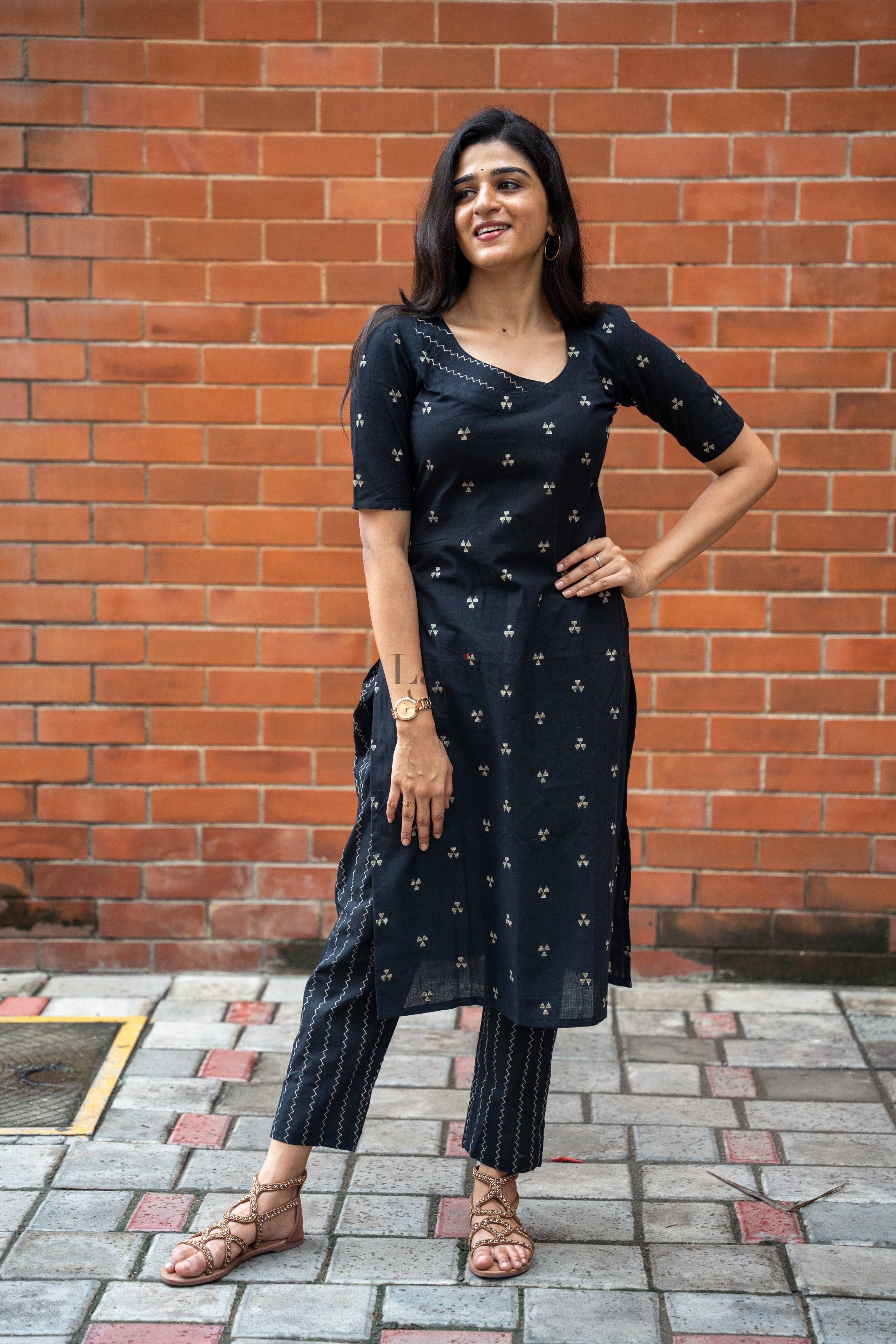 Black Cotton Coord set