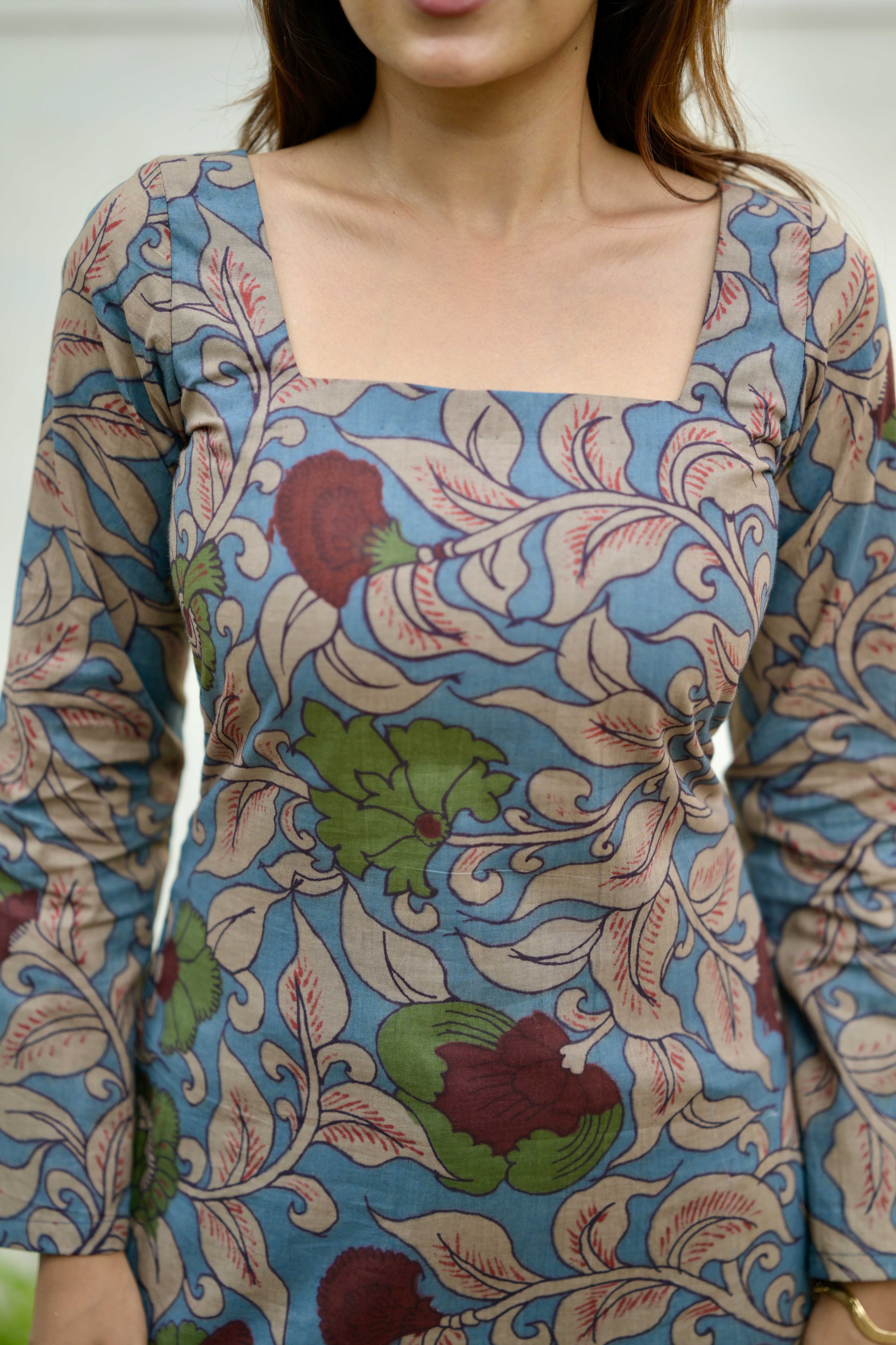 Kalamkari short kurta