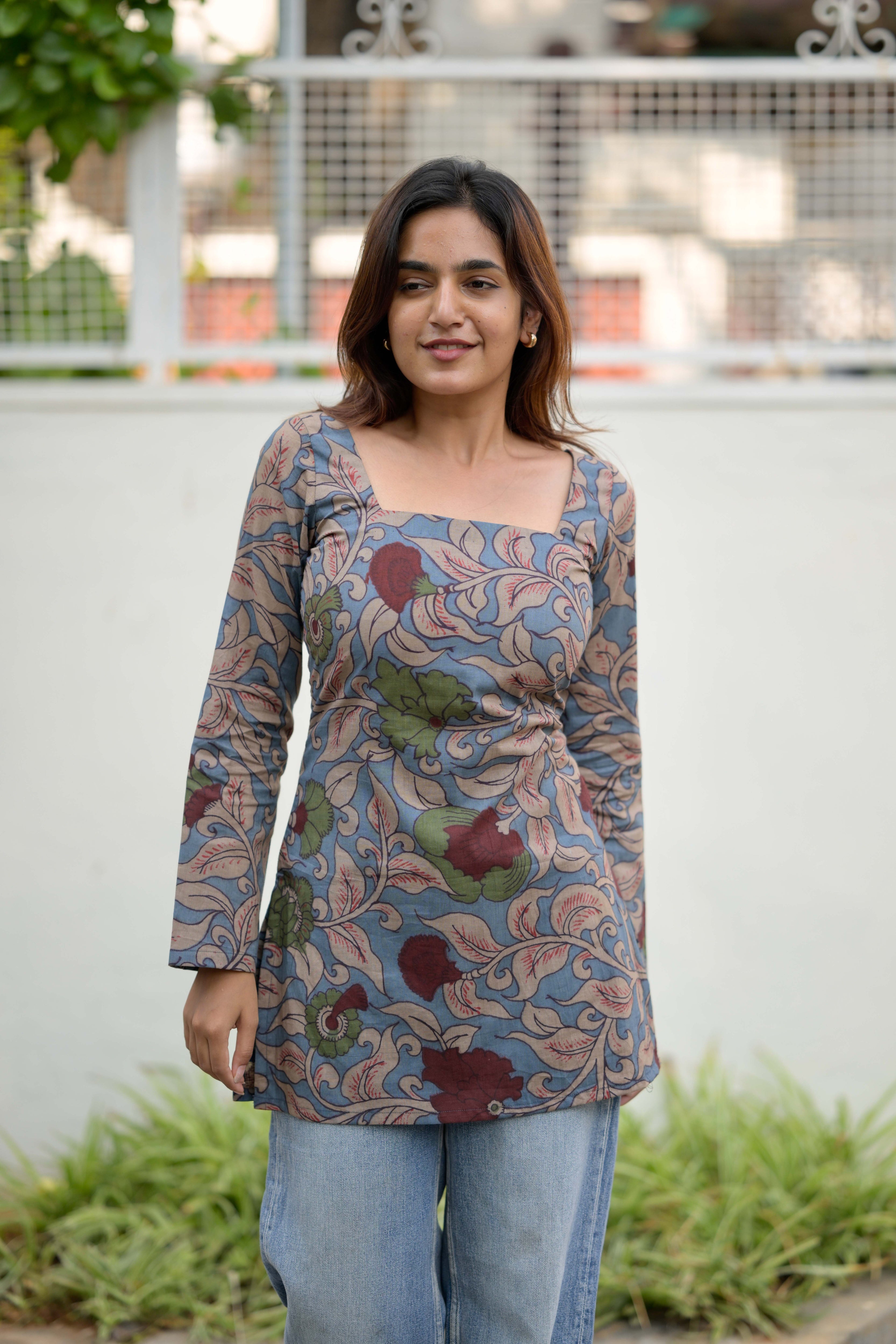 Kalamkari short kurta