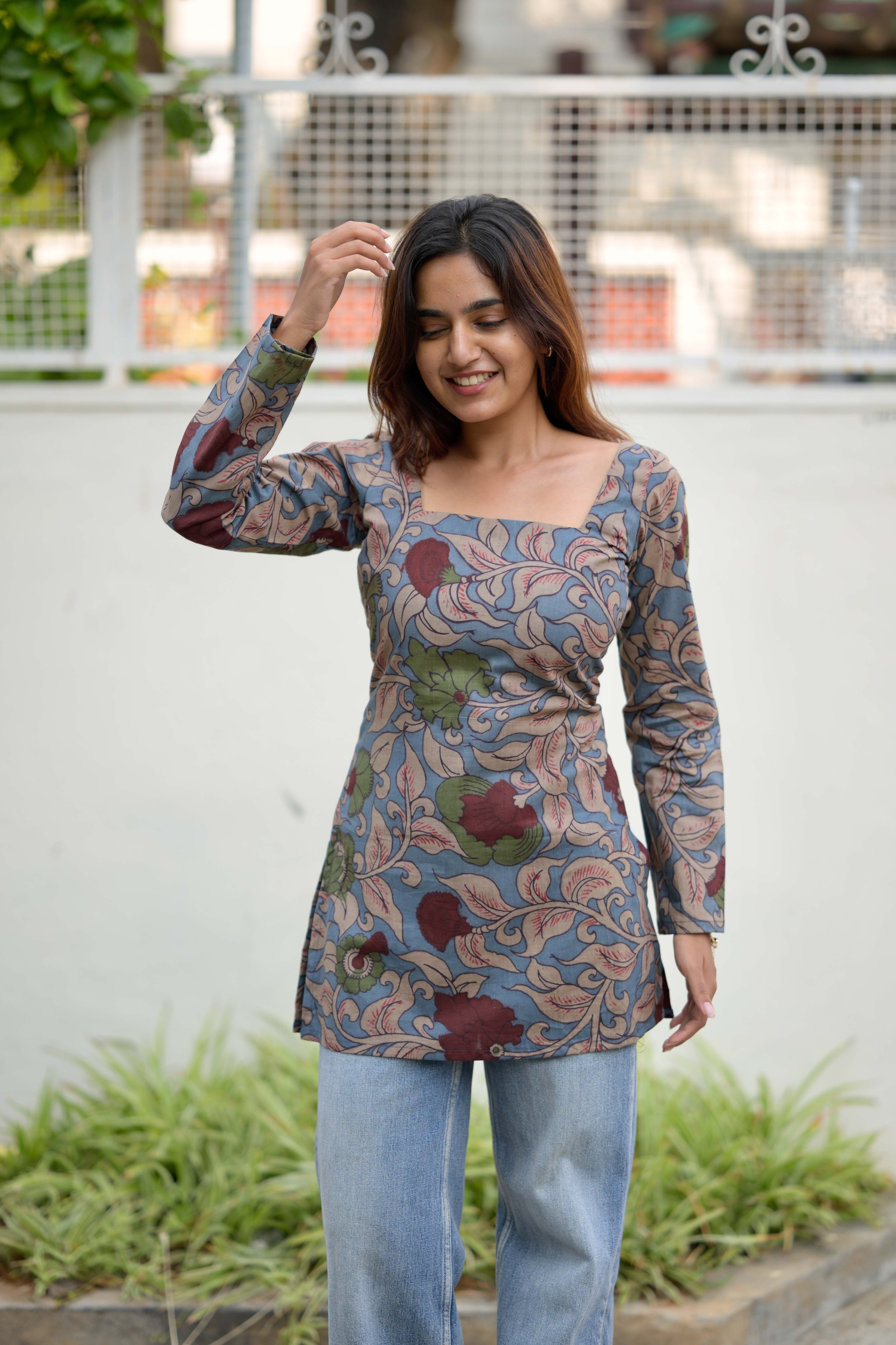 Kalamkari short kurta