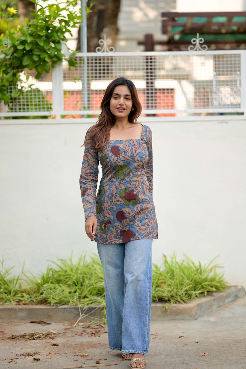Kalamkari short kurta