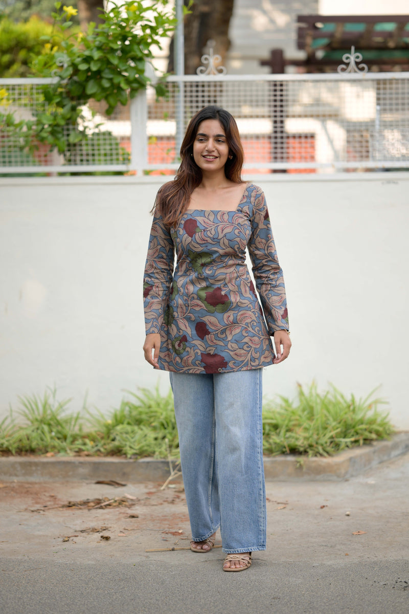 Kalamkari short kurta