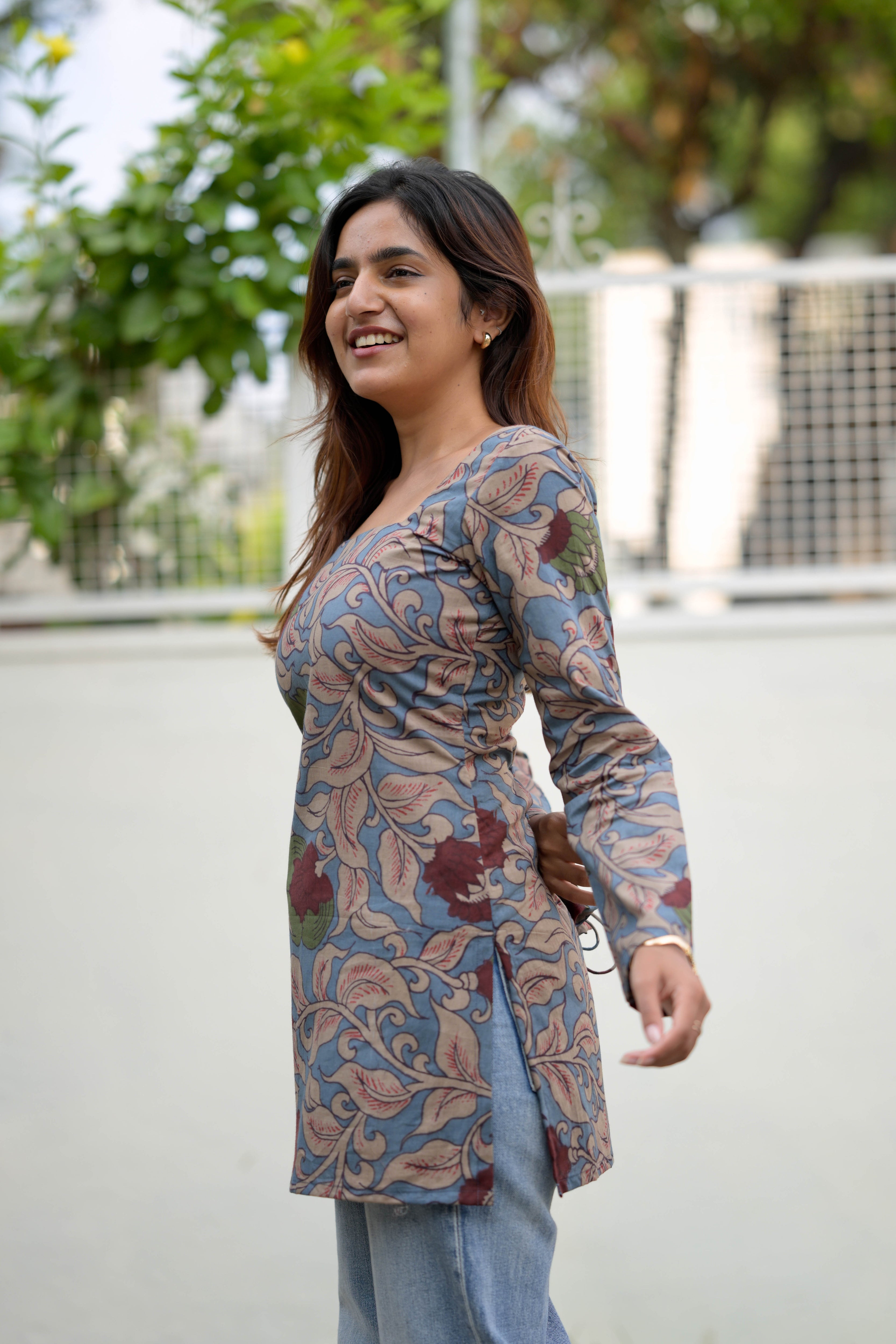 Kalamkari short kurta
