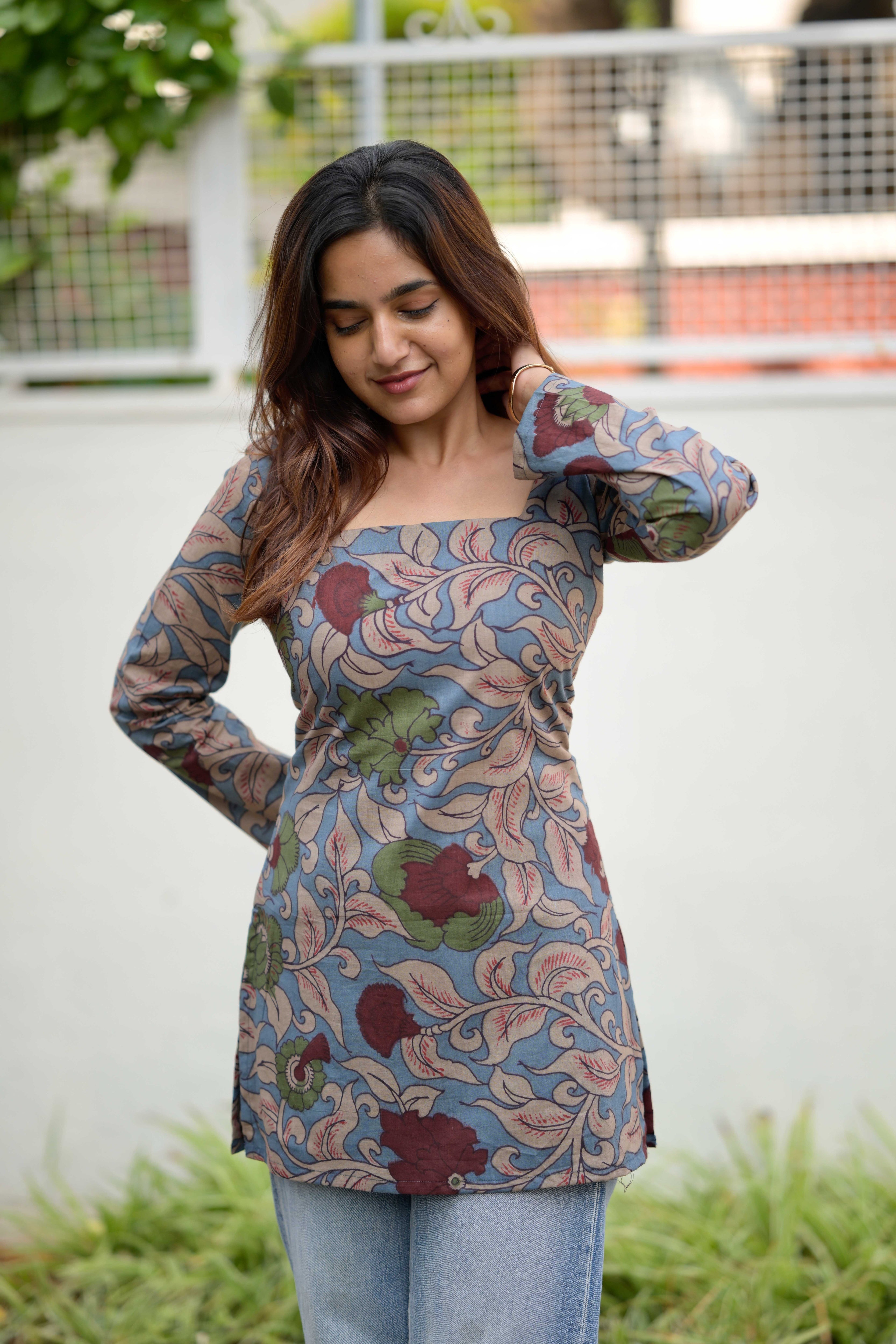 Kalamkari short kurta