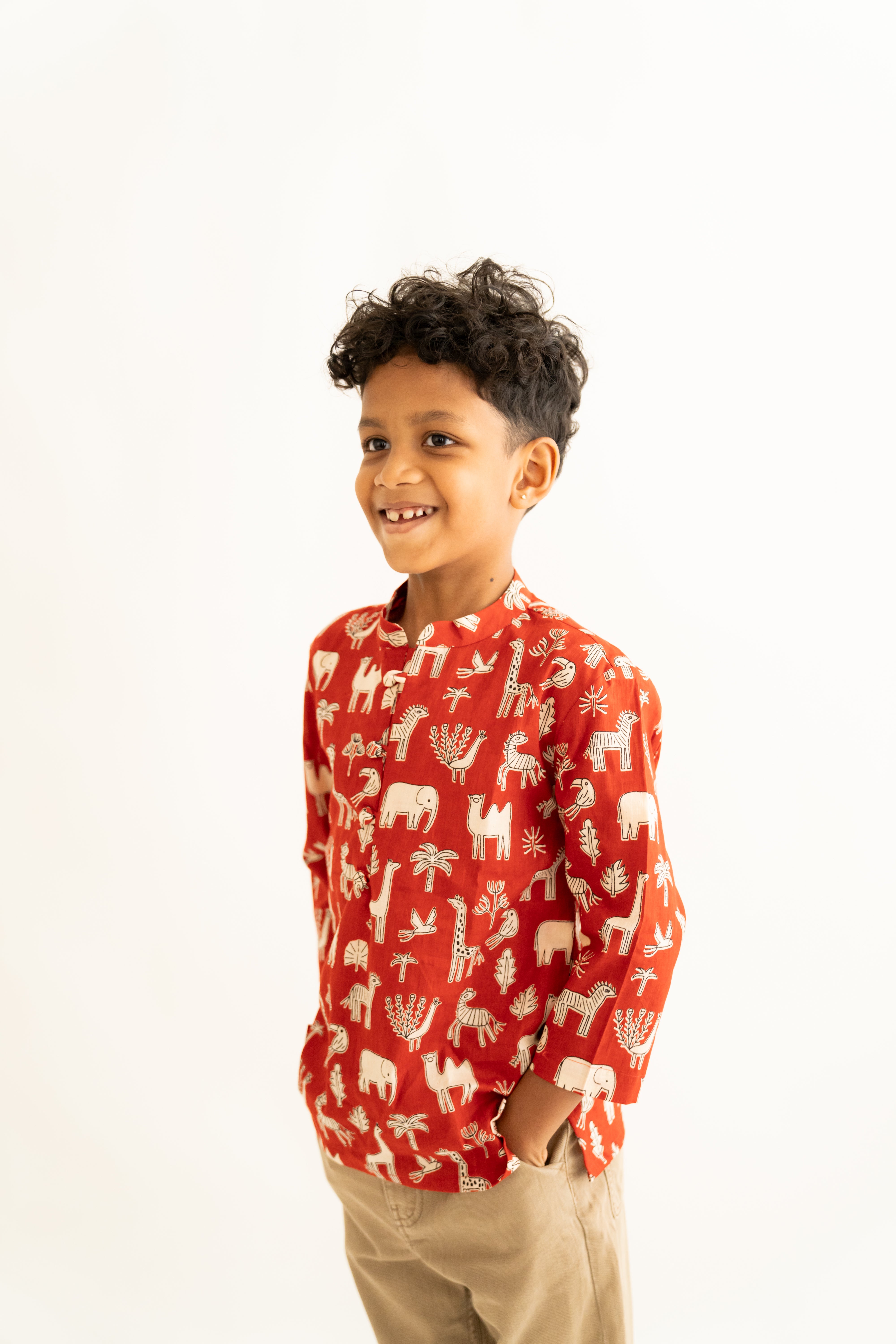 Red jungle shirt