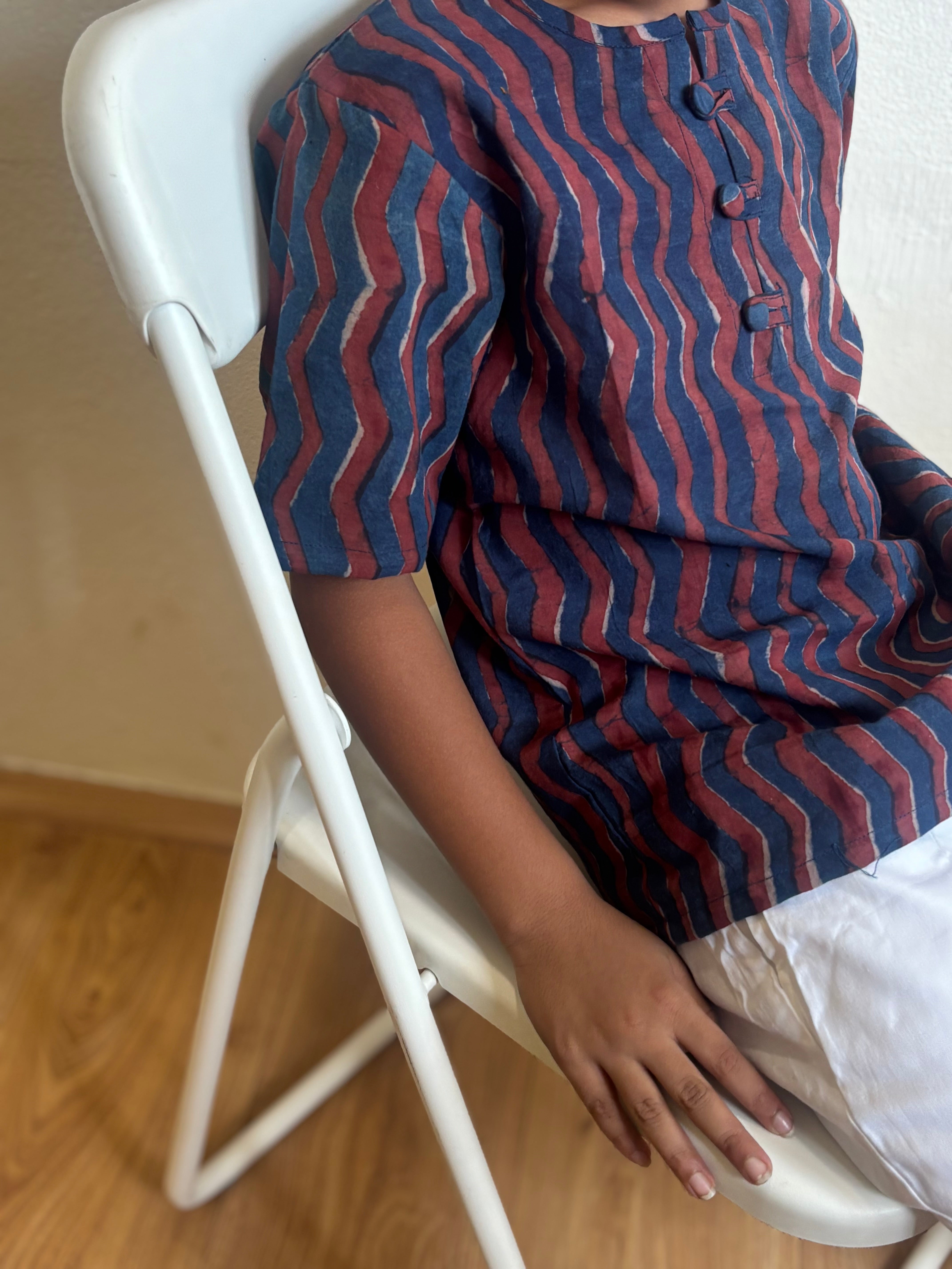 Blue chevron shirt
