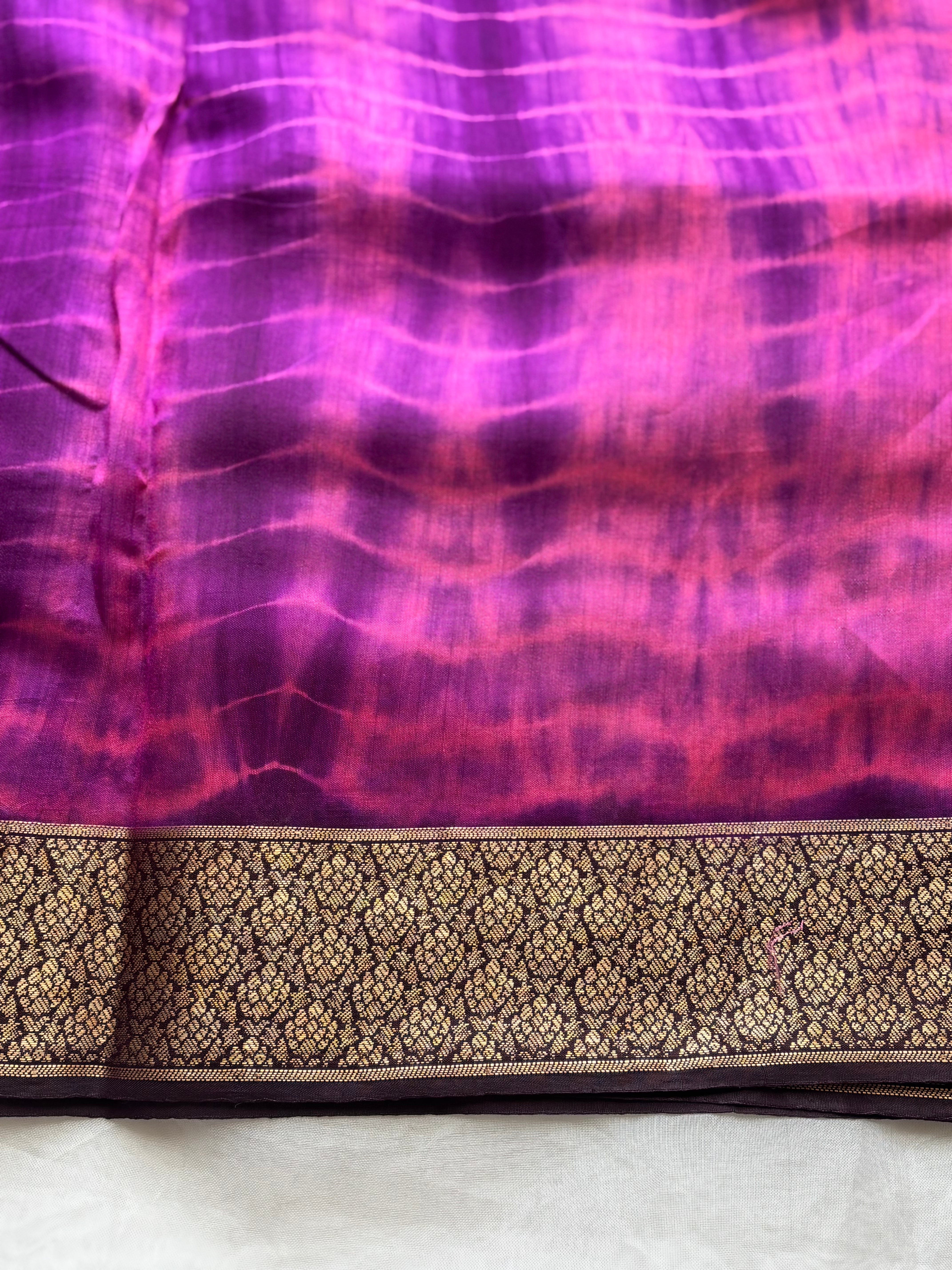 Pink pure chanderi saree