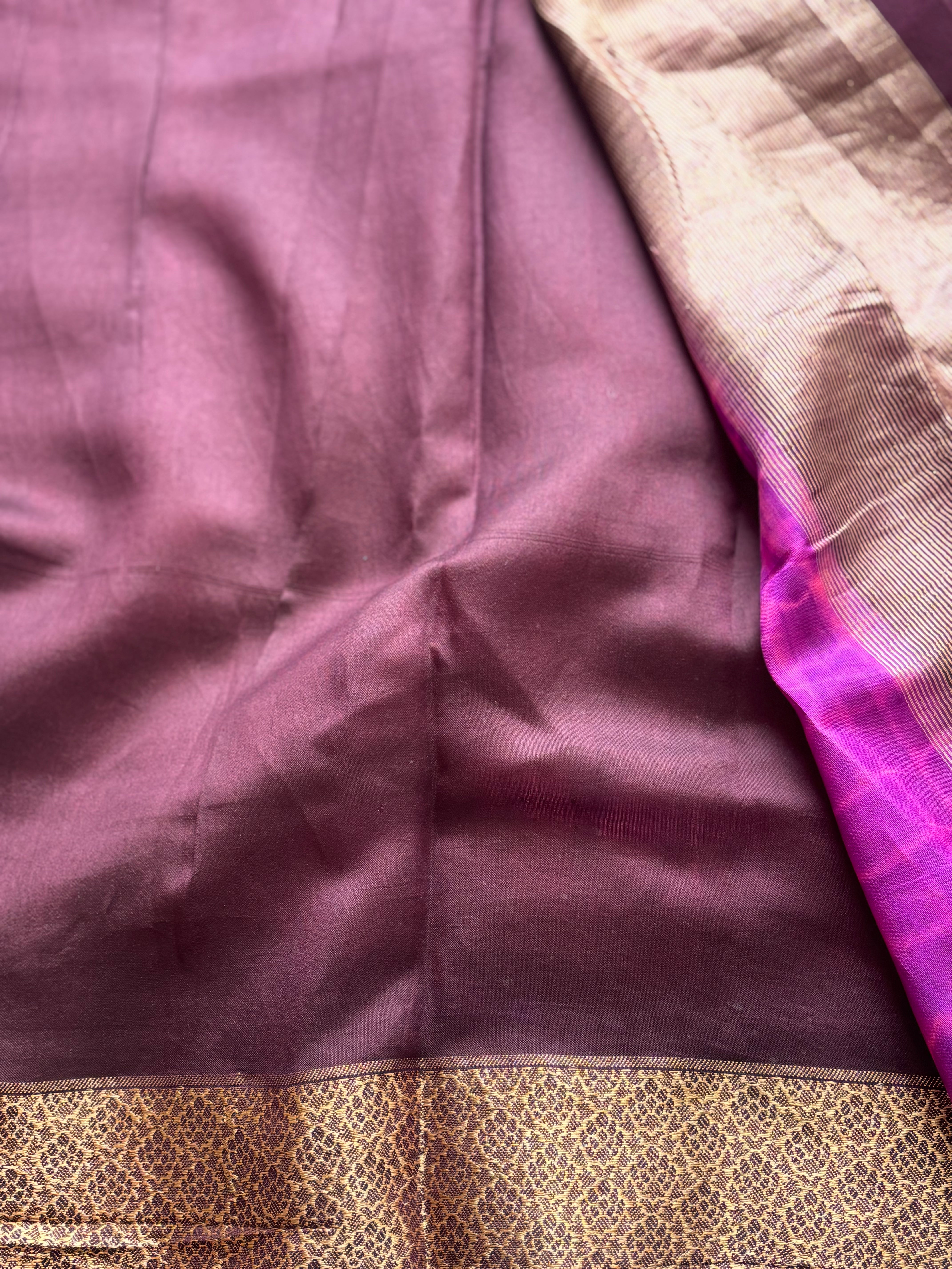 Pink pure chanderi saree