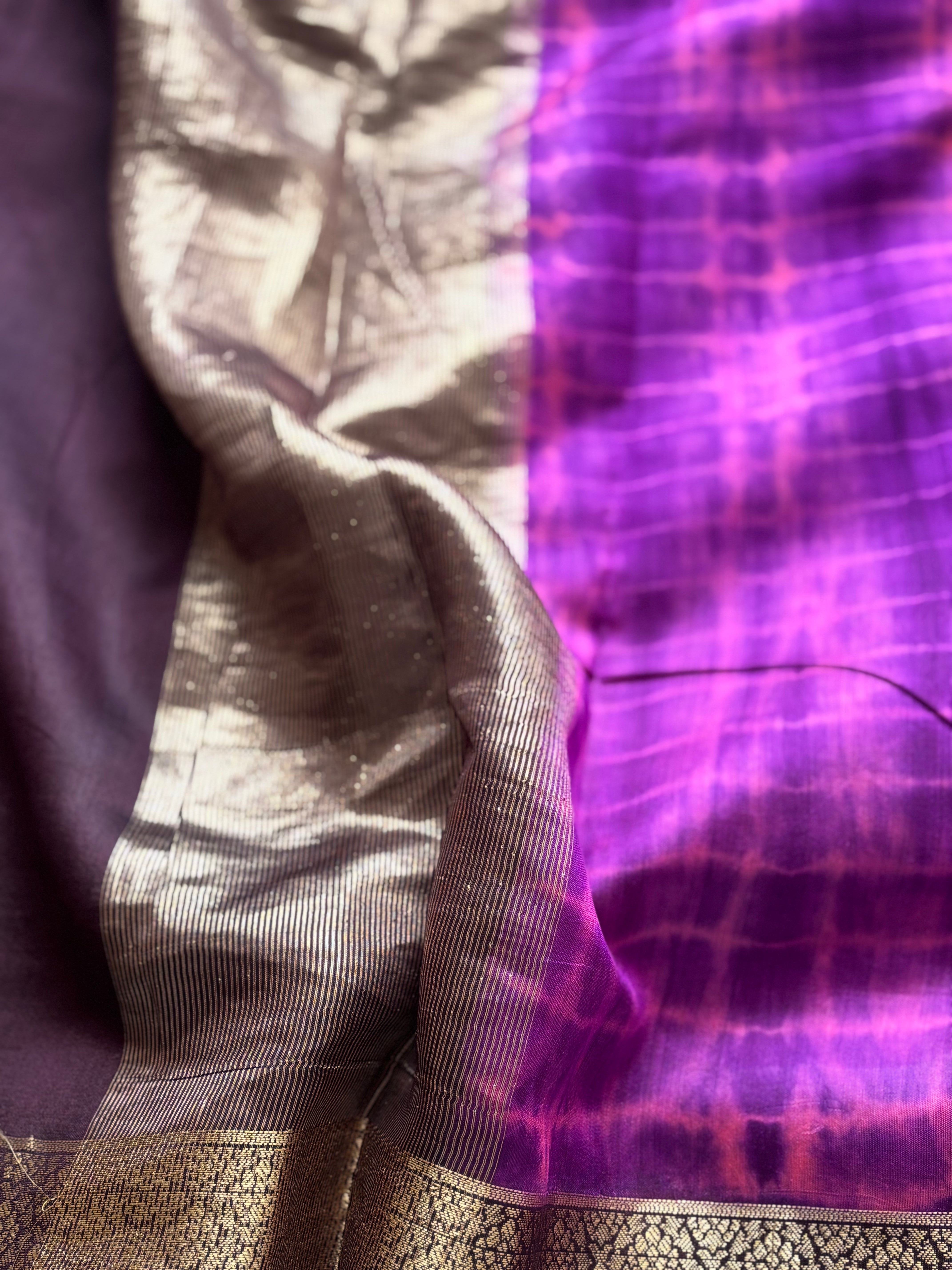 Pink pure chanderi saree