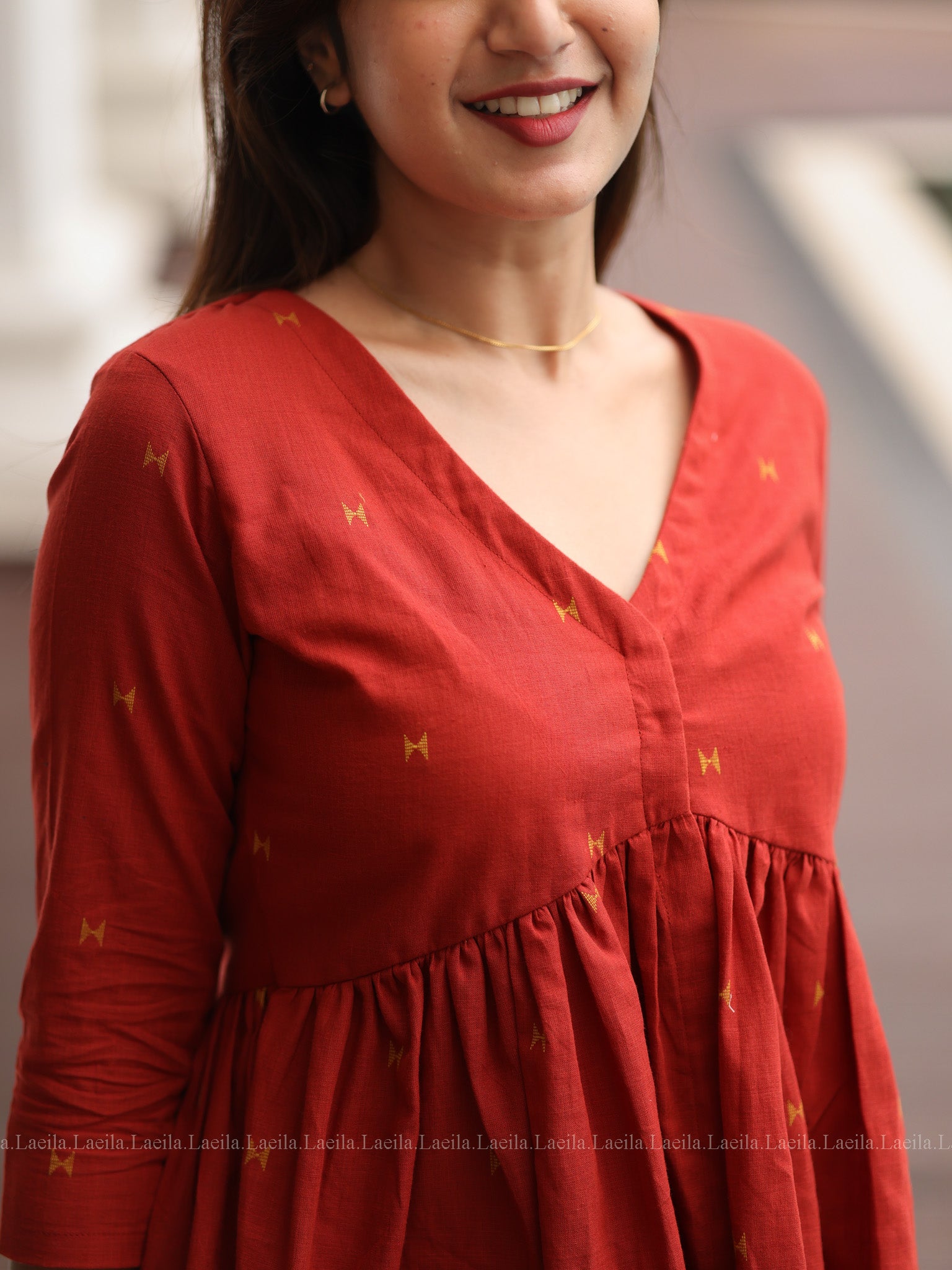 Maroon Hayati Coord set